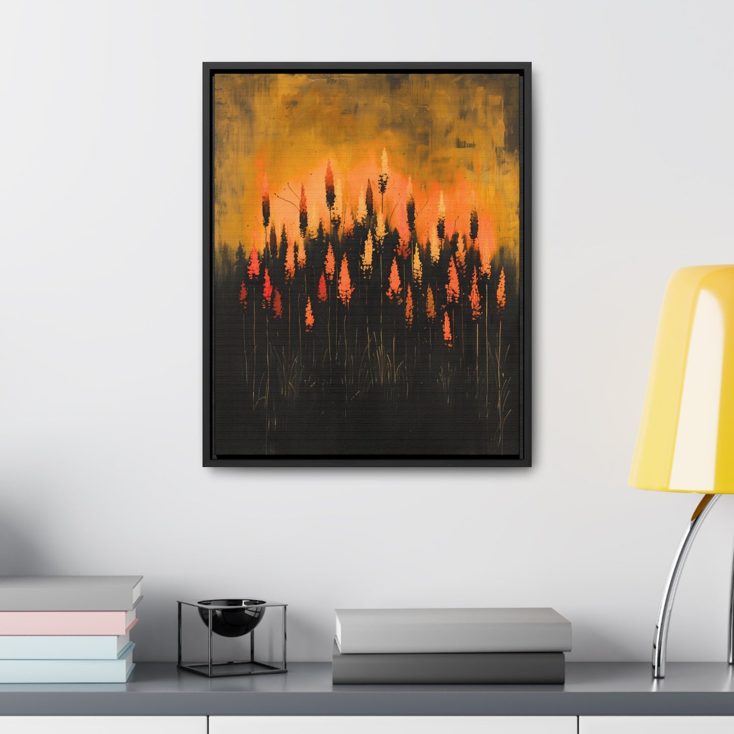 The Calm Before the Bloom - Framed Canvas Wall Art