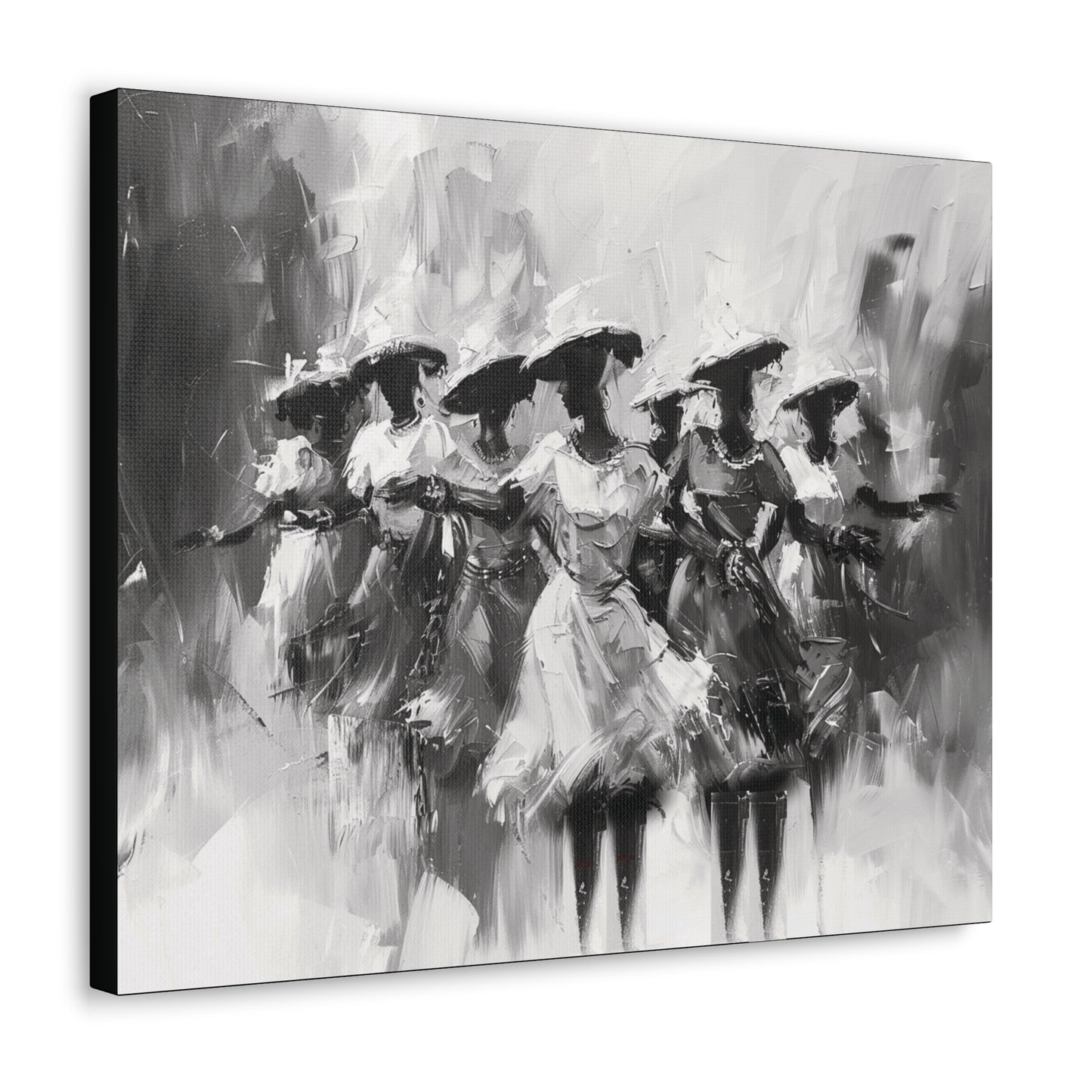 Rhythms of Joy - Canvas b&w Wall Art