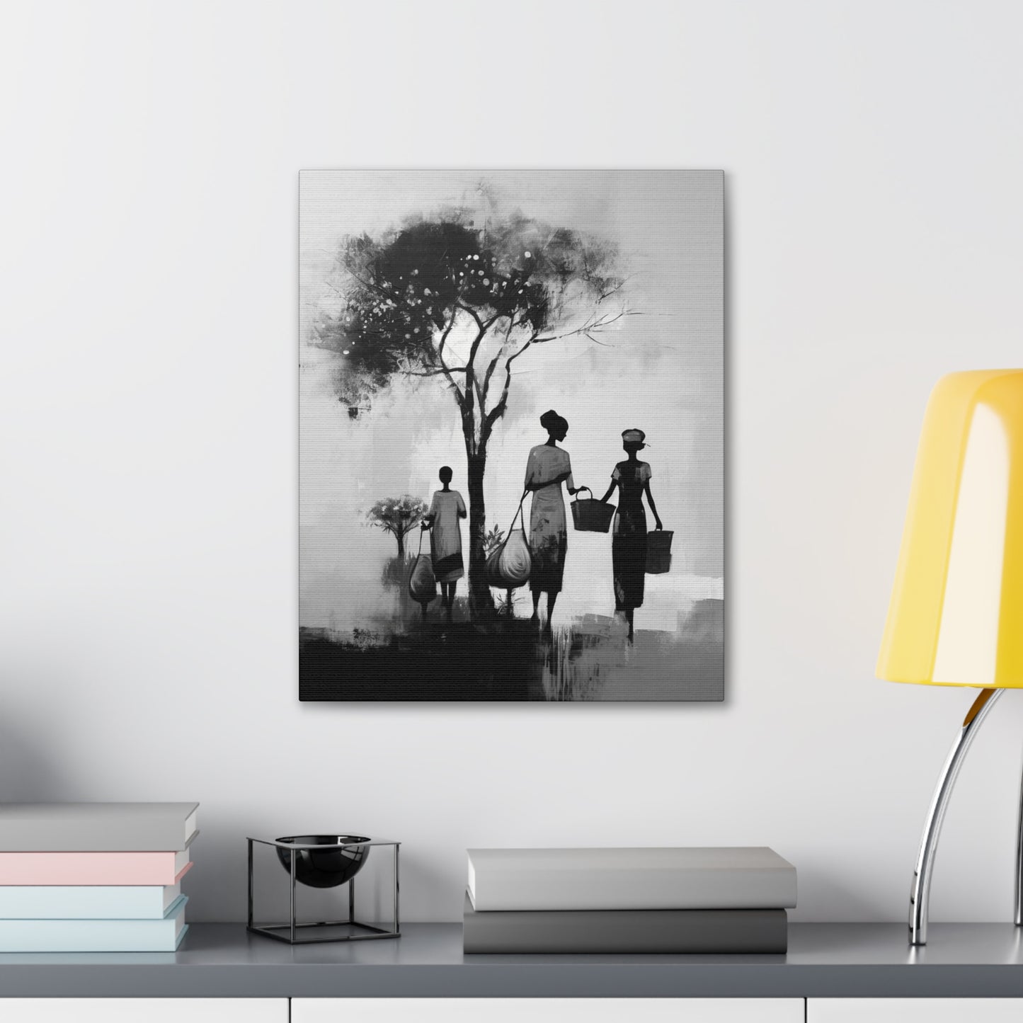 Baskets of Bond and Grace - Canvas b&w Wall Art