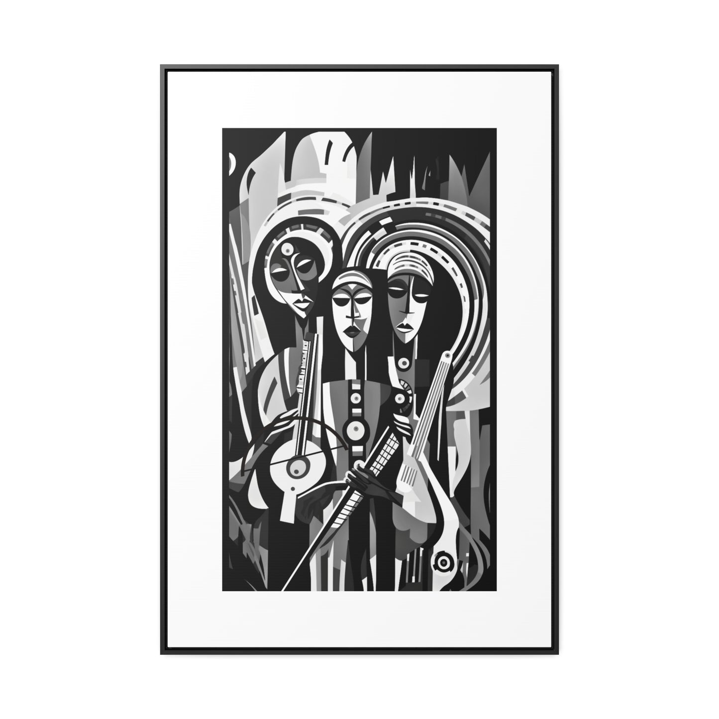 The Masinko Maestro - Framed Canvas b&w Wall Art