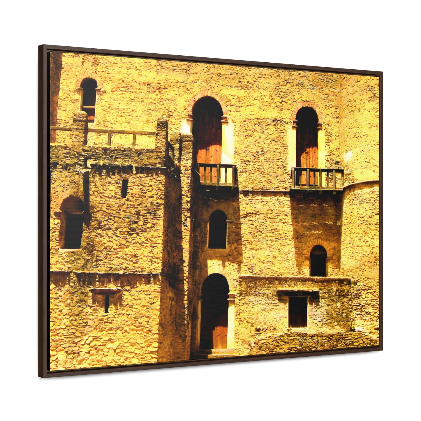 Whispers in Stone - Framed Canvas Photography