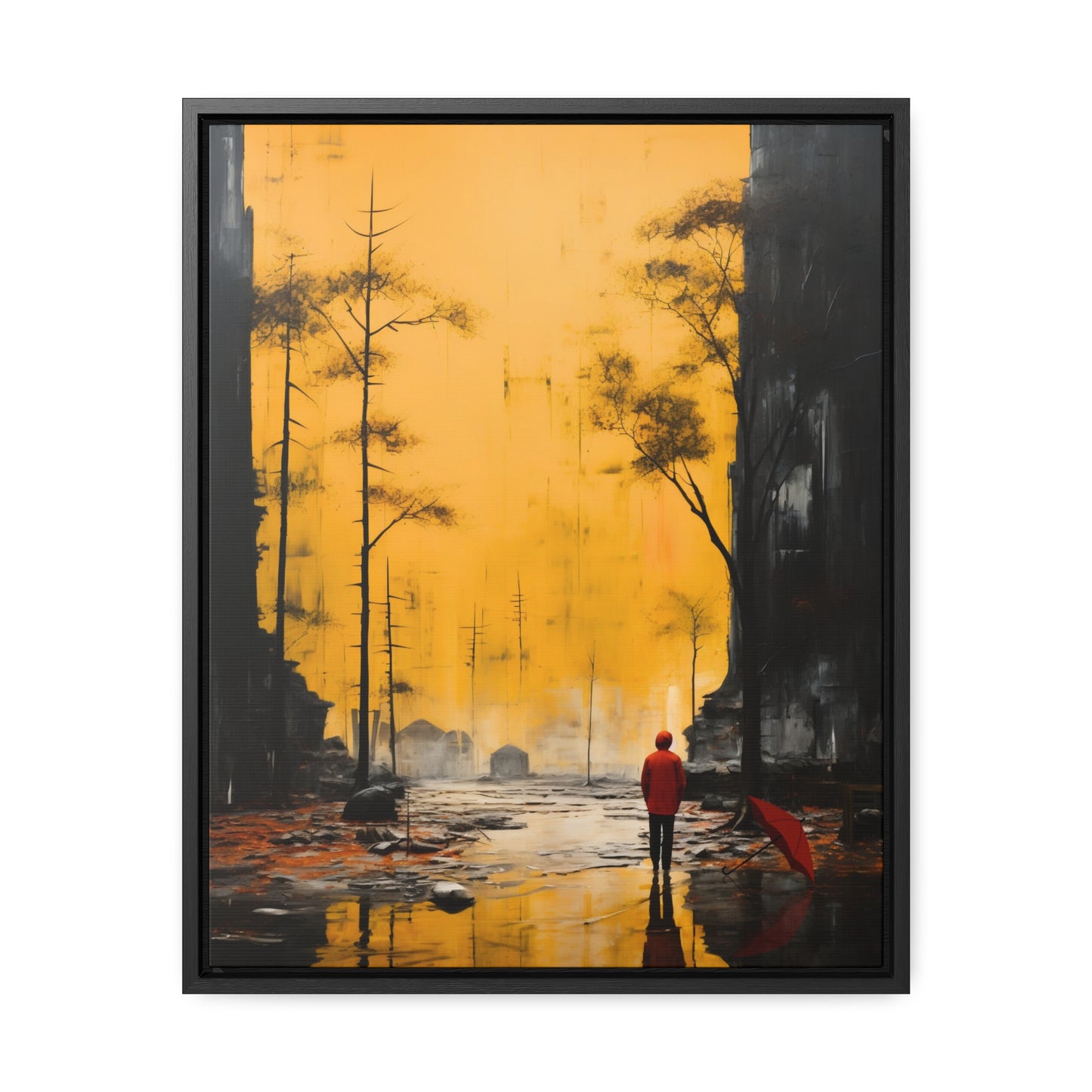 Unveiling the Sky - Framed Canvas Wall Art