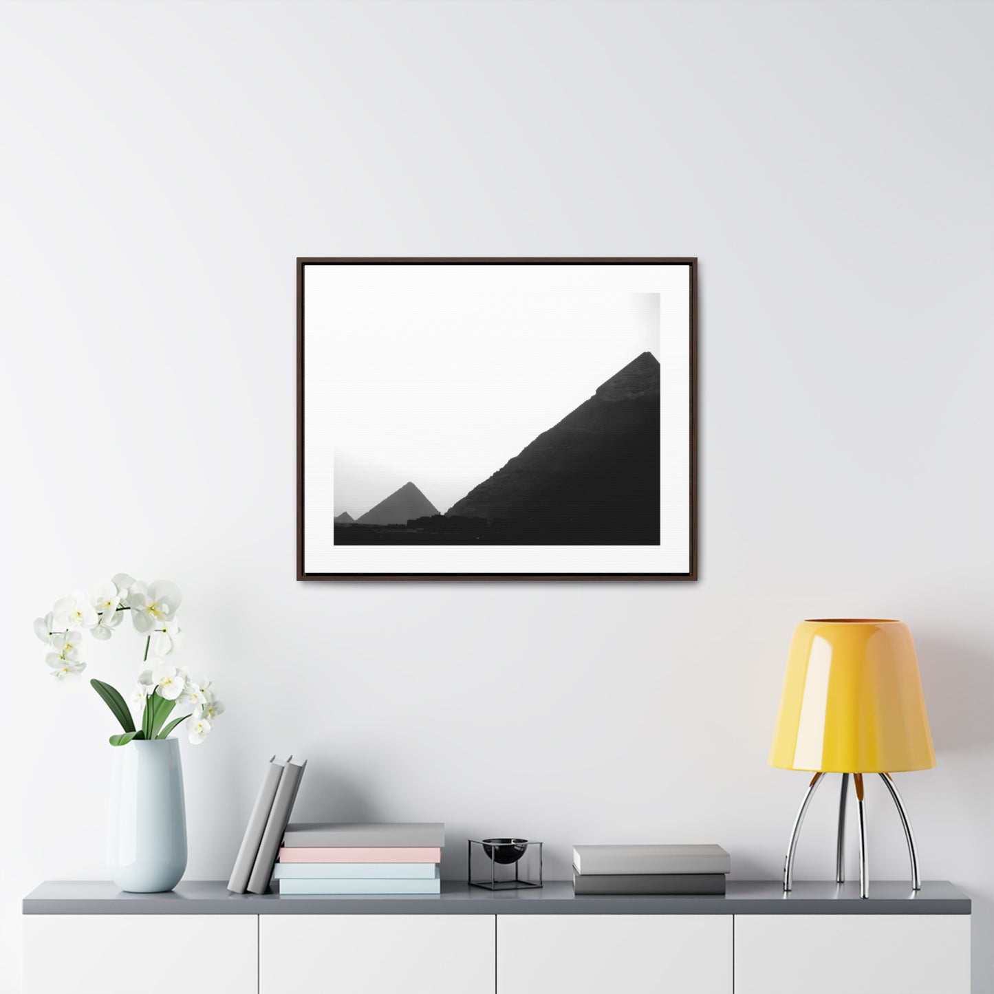 Timeless Echoes - Framed Canvas Photography b&w