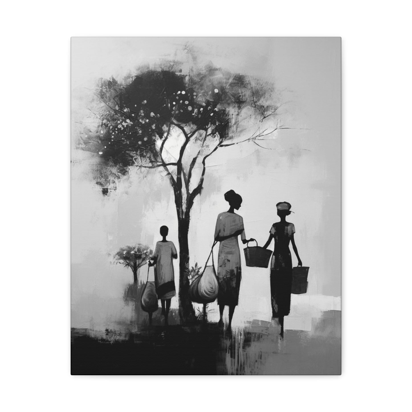 Baskets of Bond and Grace - Canvas b&w Wall Art