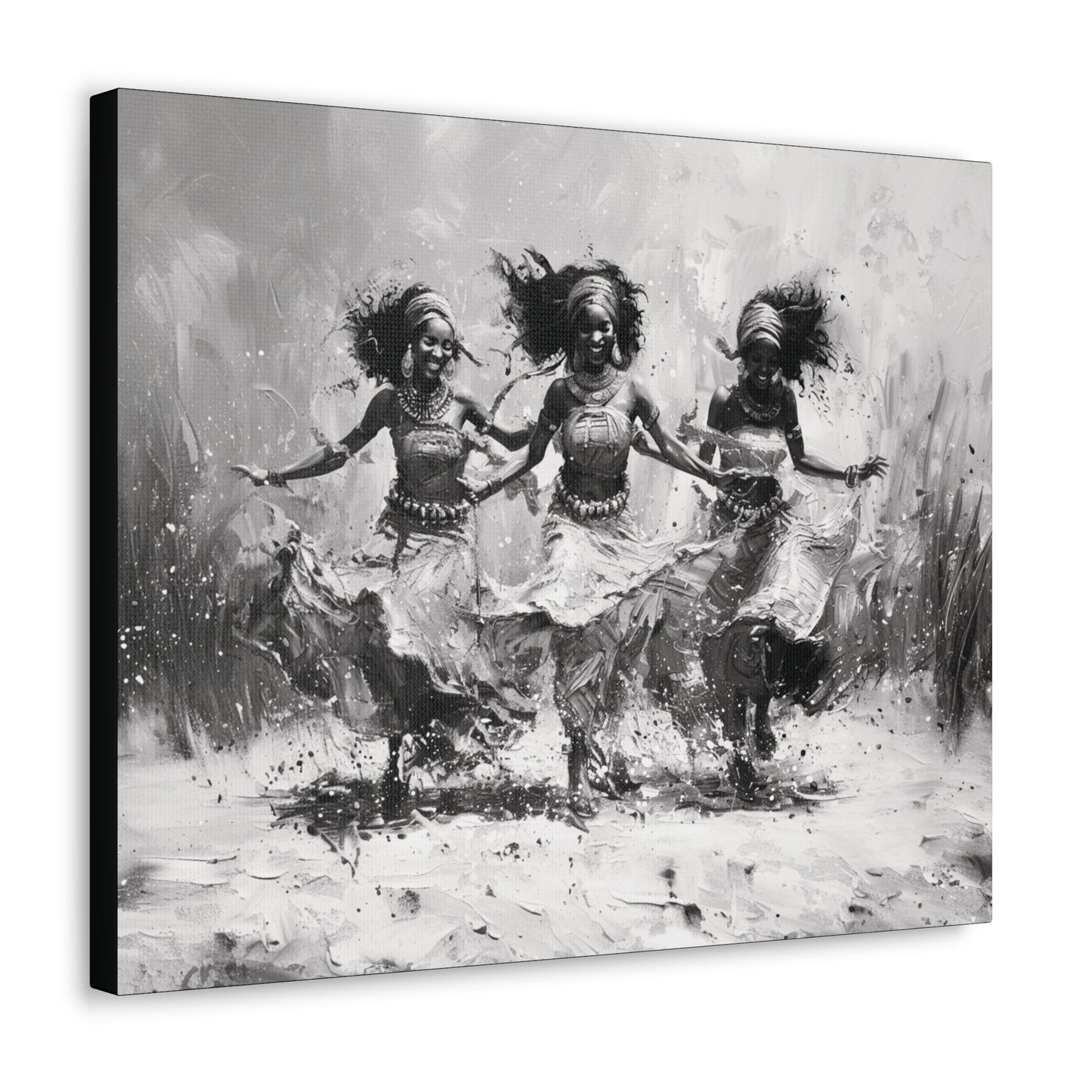 Windswept Rhythm - Canvas b&w Wall Art