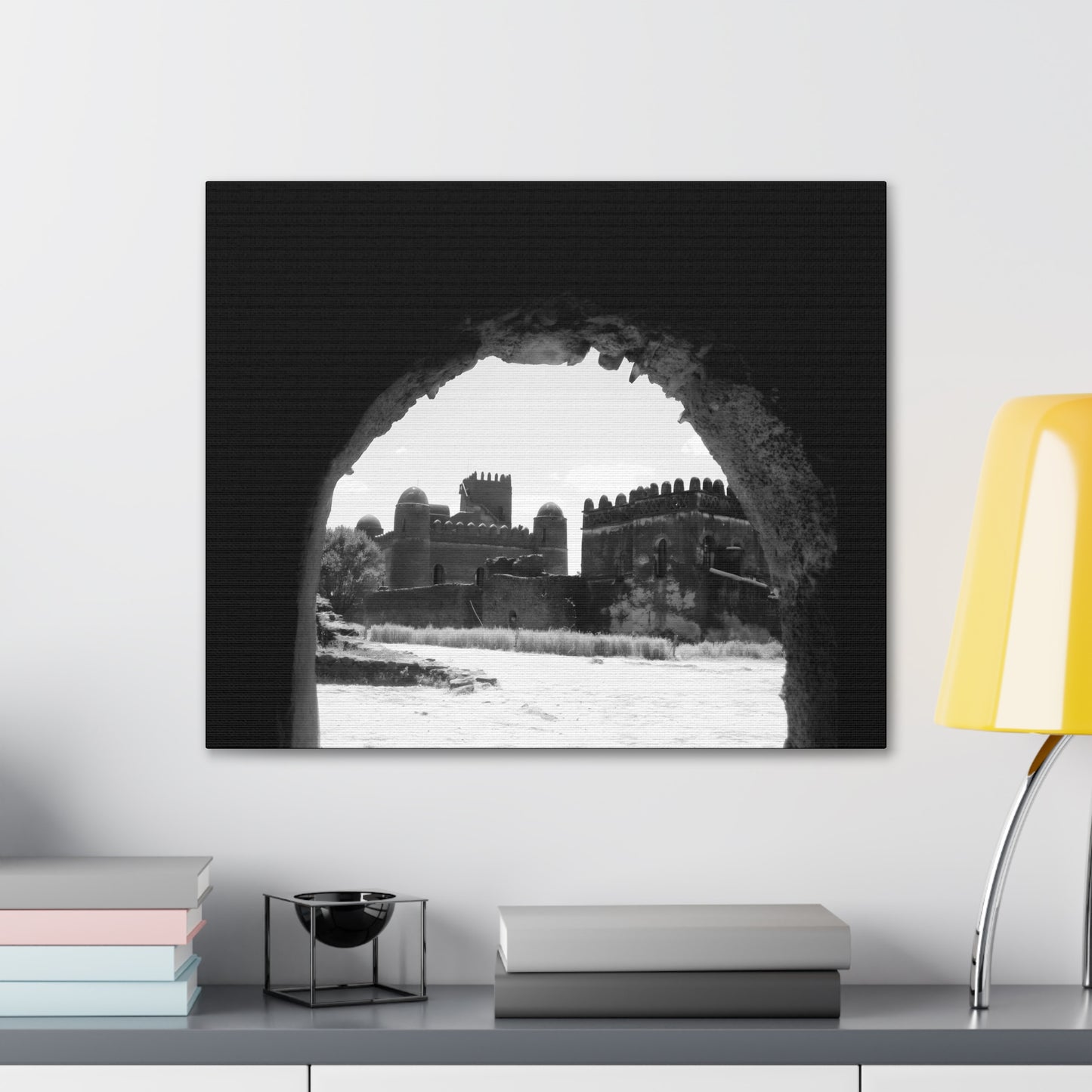 Through the Lion's Jaws - Canvas Photography b&w