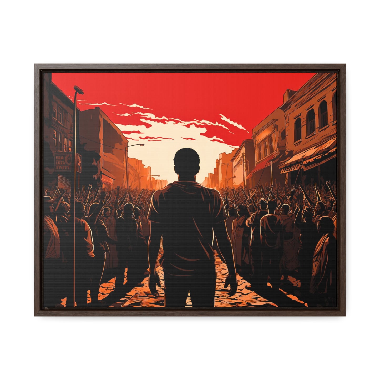 ሳይደፈርስ አይጠራም - Framed Canvas Wall Art