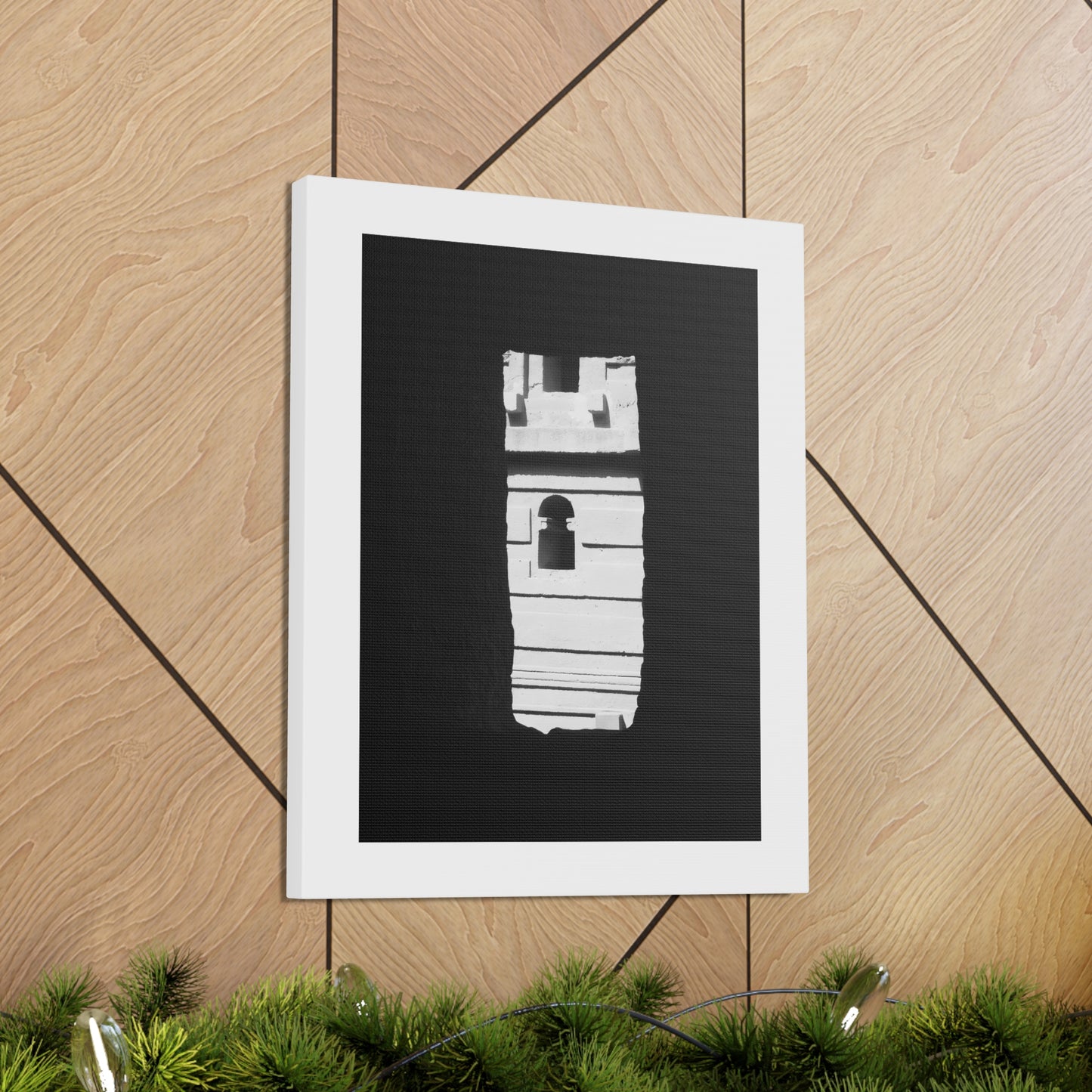 Sacred Portal - Canvas Photography b&w