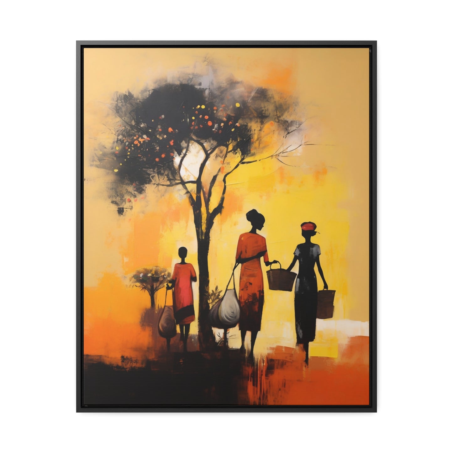 Baskets of Bond and Grace - Framed Canvas Wall Art