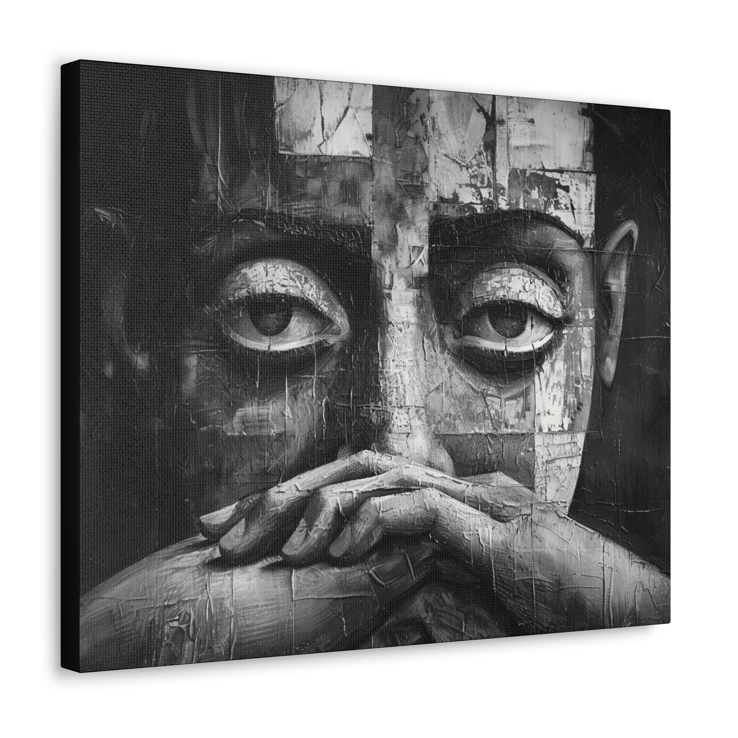 Silent Contemplation - Canvas b&w Wall Art