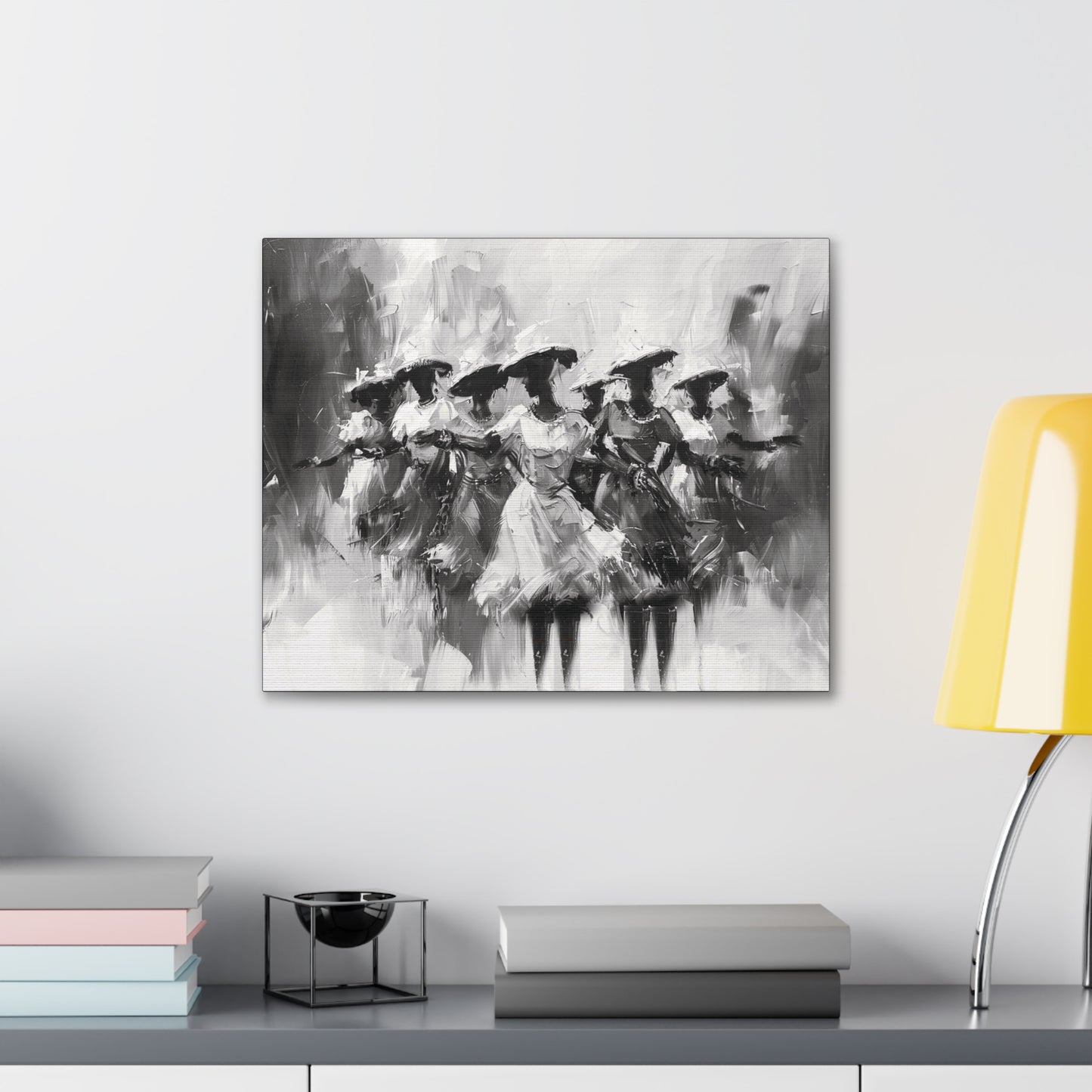 Rhythms of Joy - Canvas b&w Wall Art