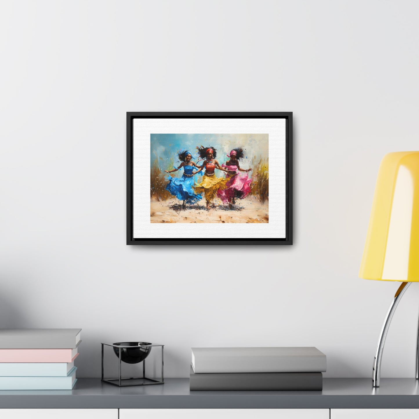 Windswept Rhythm - Framed Canvas Wall Art