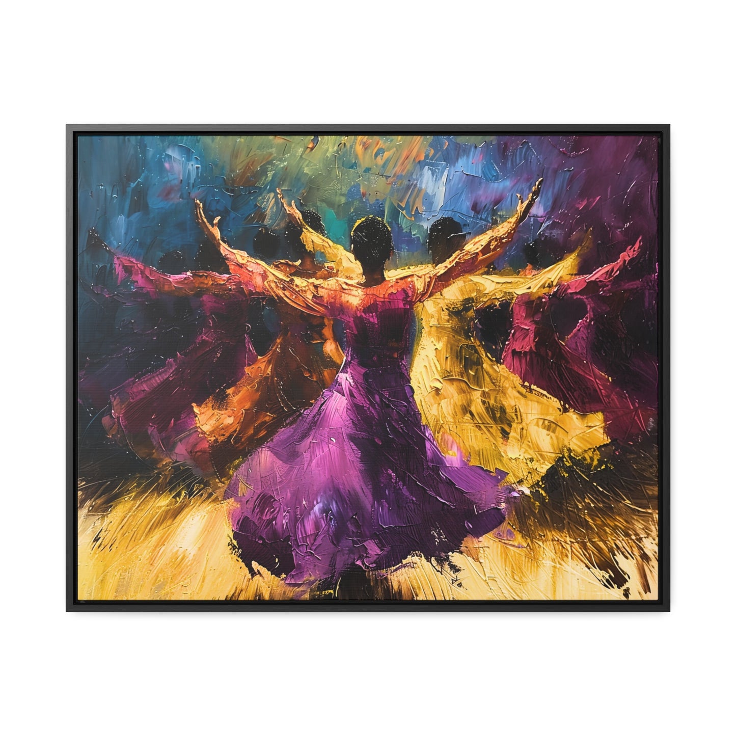 Hearts Wide and Lifted - Framed Canvas Wall Art