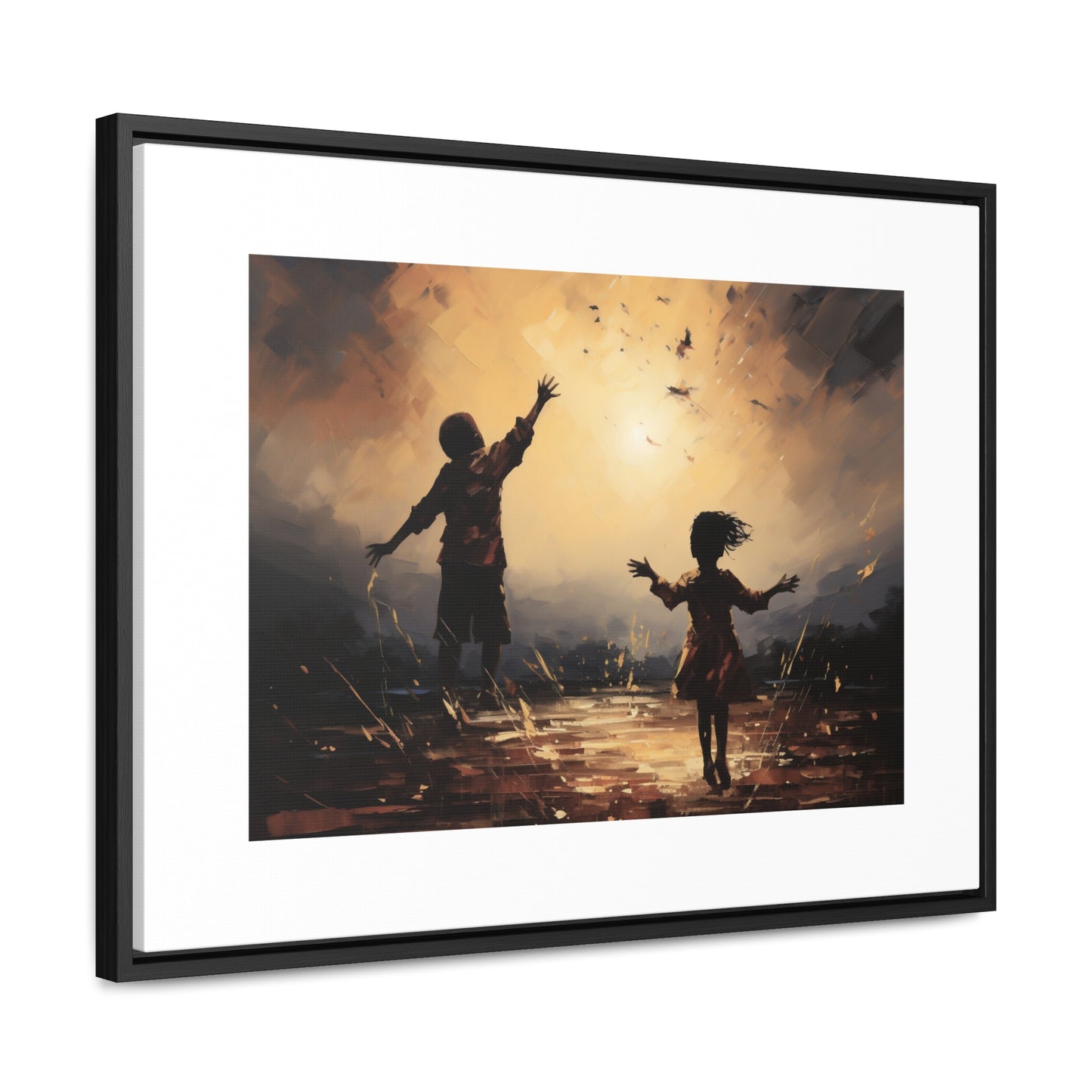 Playing with Light - Framed Canvas Wall Art