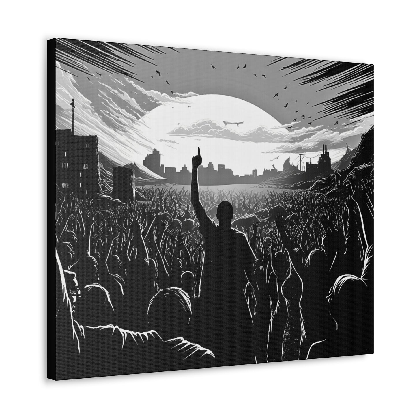 One! - Canvas b&w Wall Art