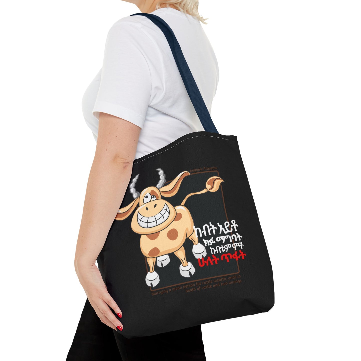 Naughty Proverbs Tote Bag Cows & Goats