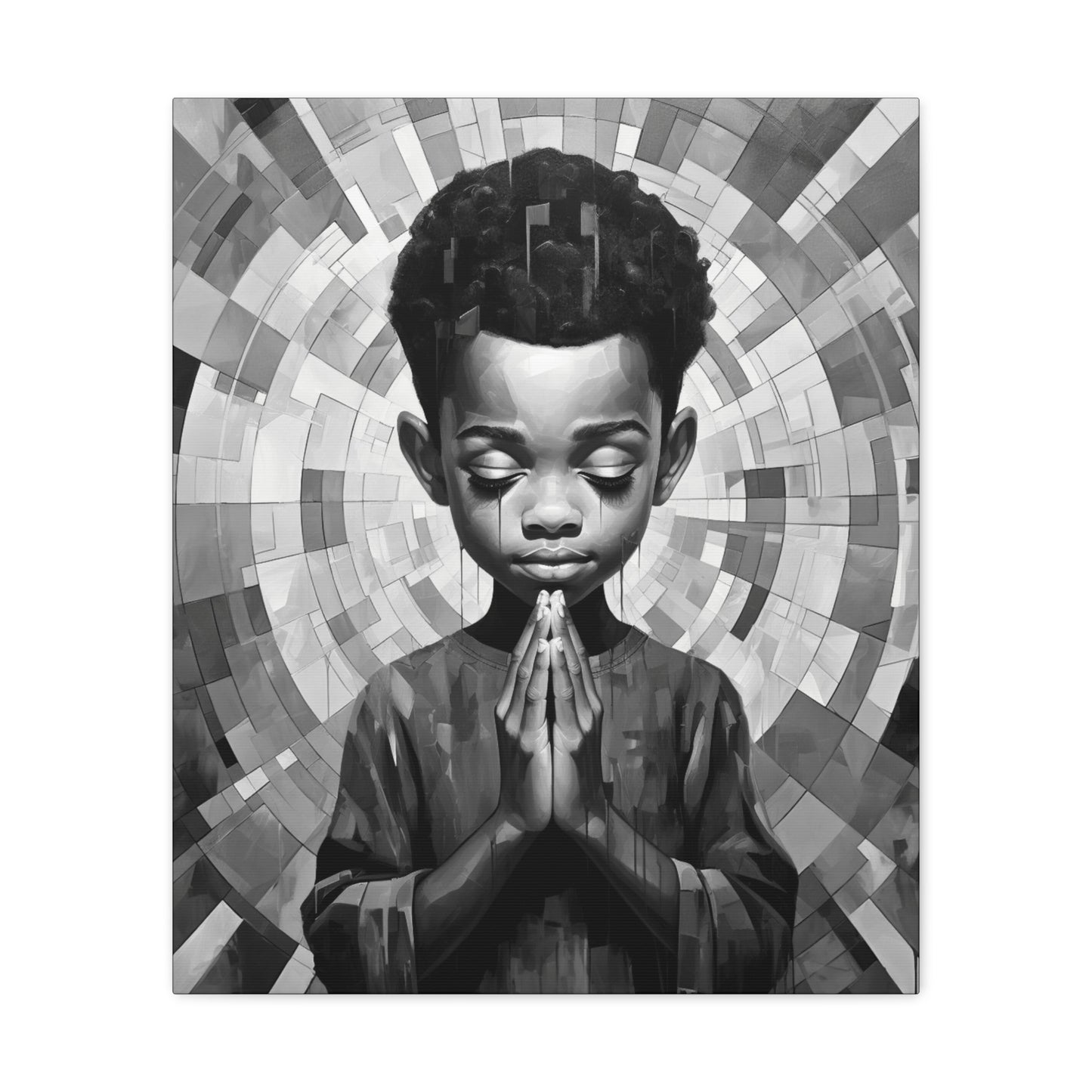 Radiance of Grace - Canvas b&w Wall Art