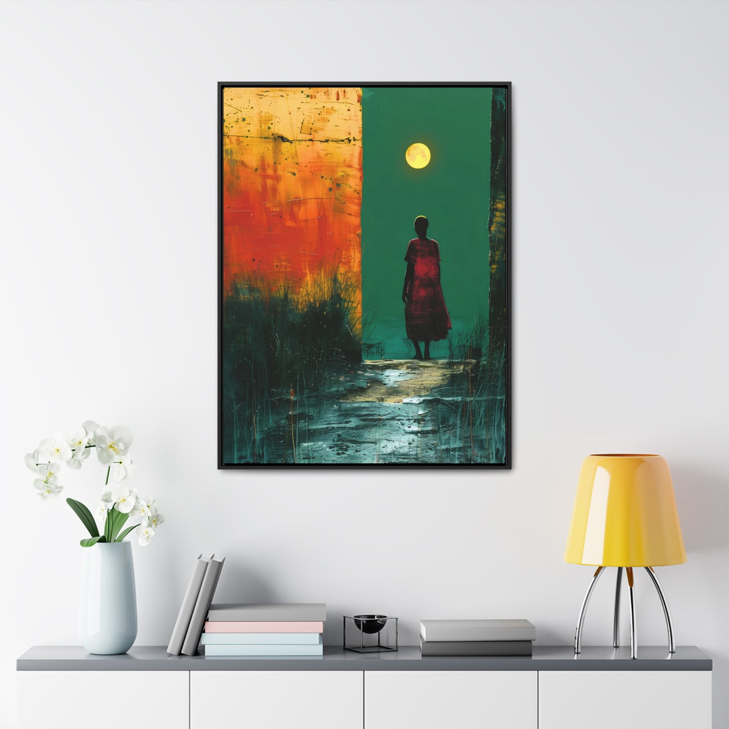 Turned the Corner - Framed Canvas Wall Art