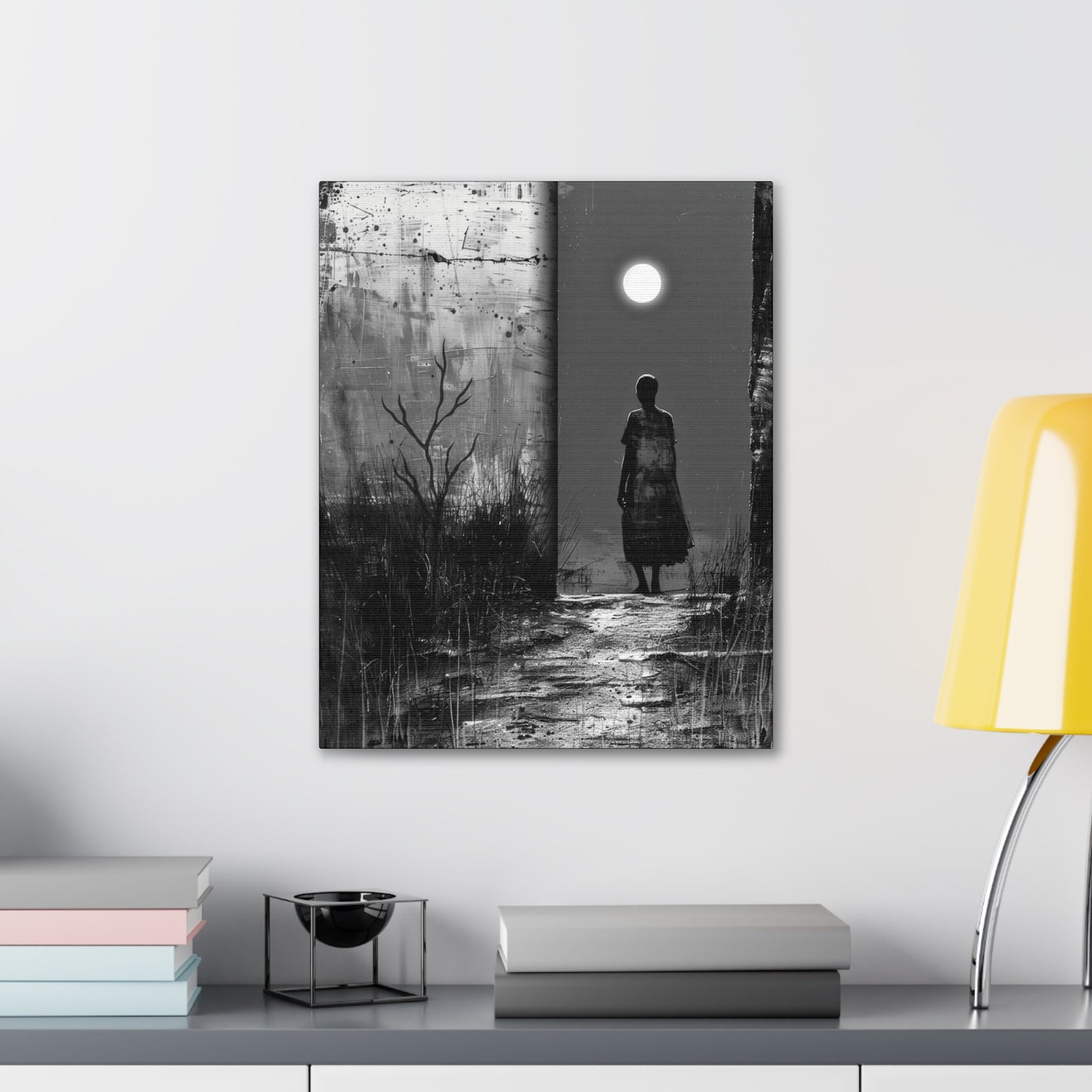 Turned the Corner - Canvas b&w Wall Art