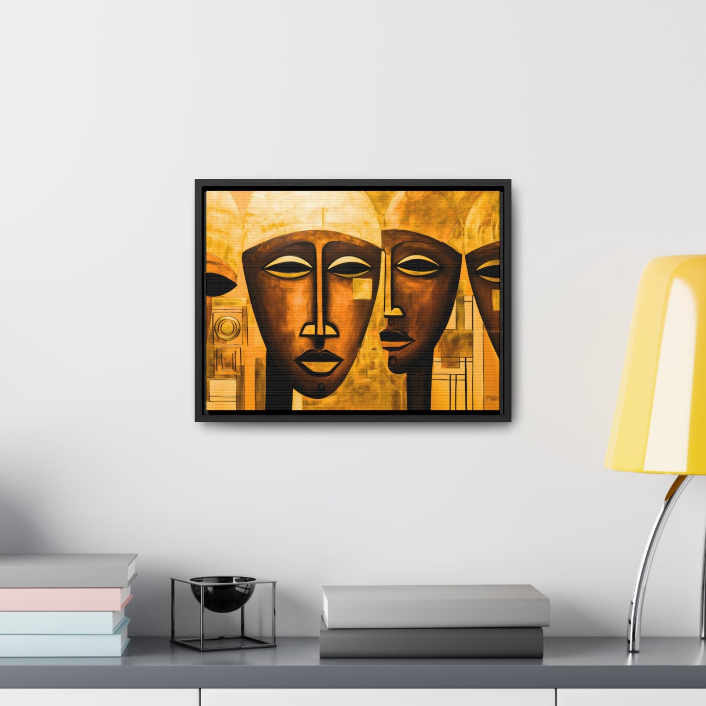 Ancestral Legacy on Ethnic Guise II - Framed Canvas Wall Art
