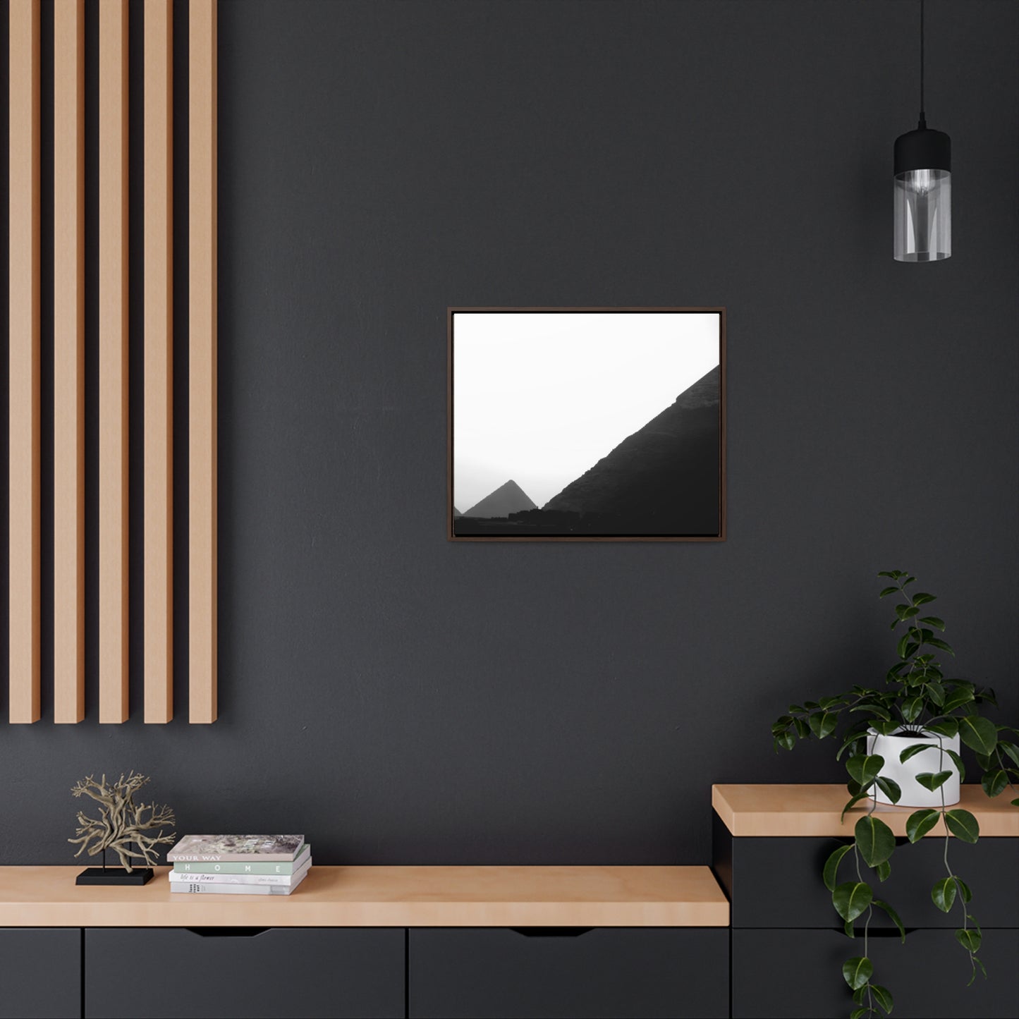 Timeless Echoes - Framed Canvas Photography b&w