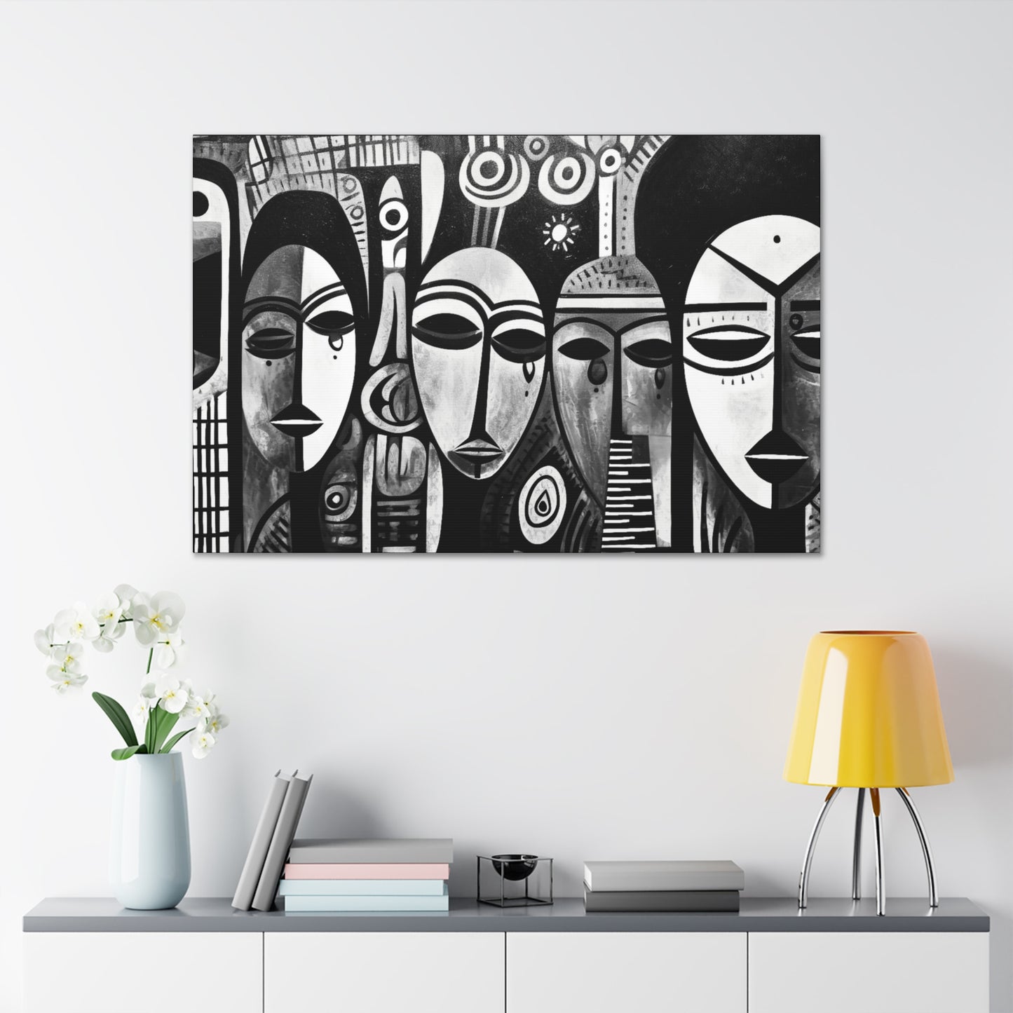 Journeys Anew - Canvas b&w Wall Art