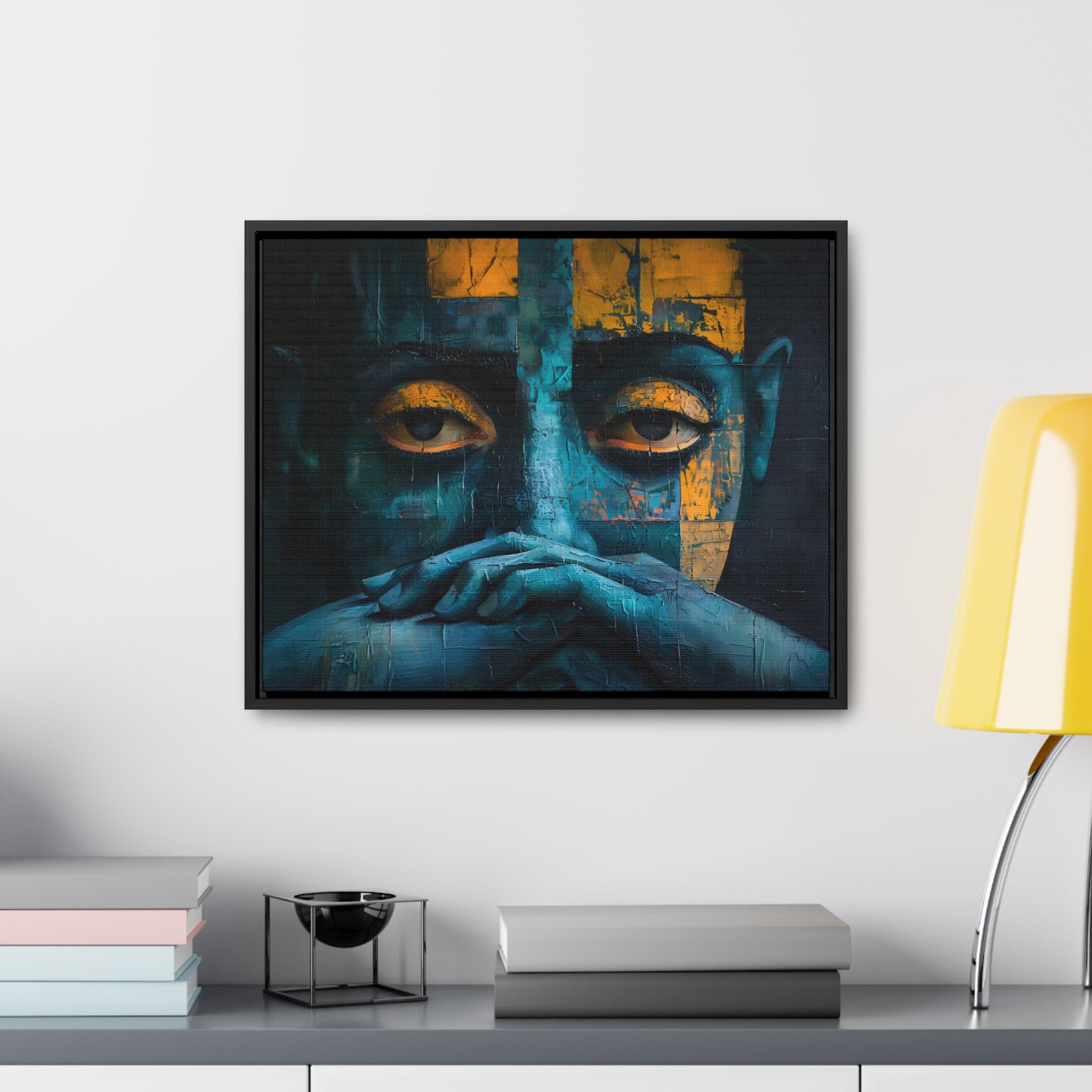 Silent Contemplation - Framed Canvas Wall Art