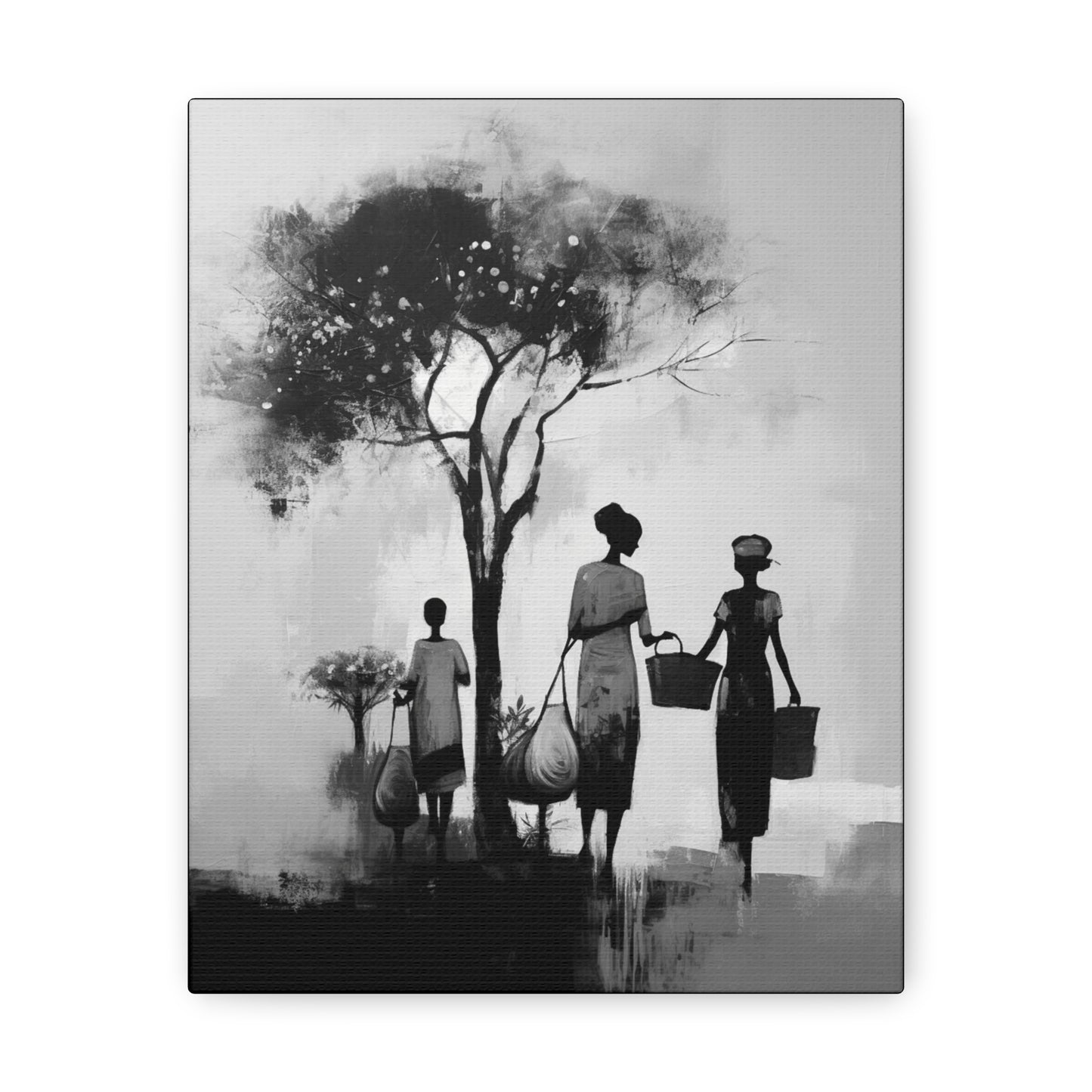 Baskets of Bond and Grace - Canvas b&w Wall Art