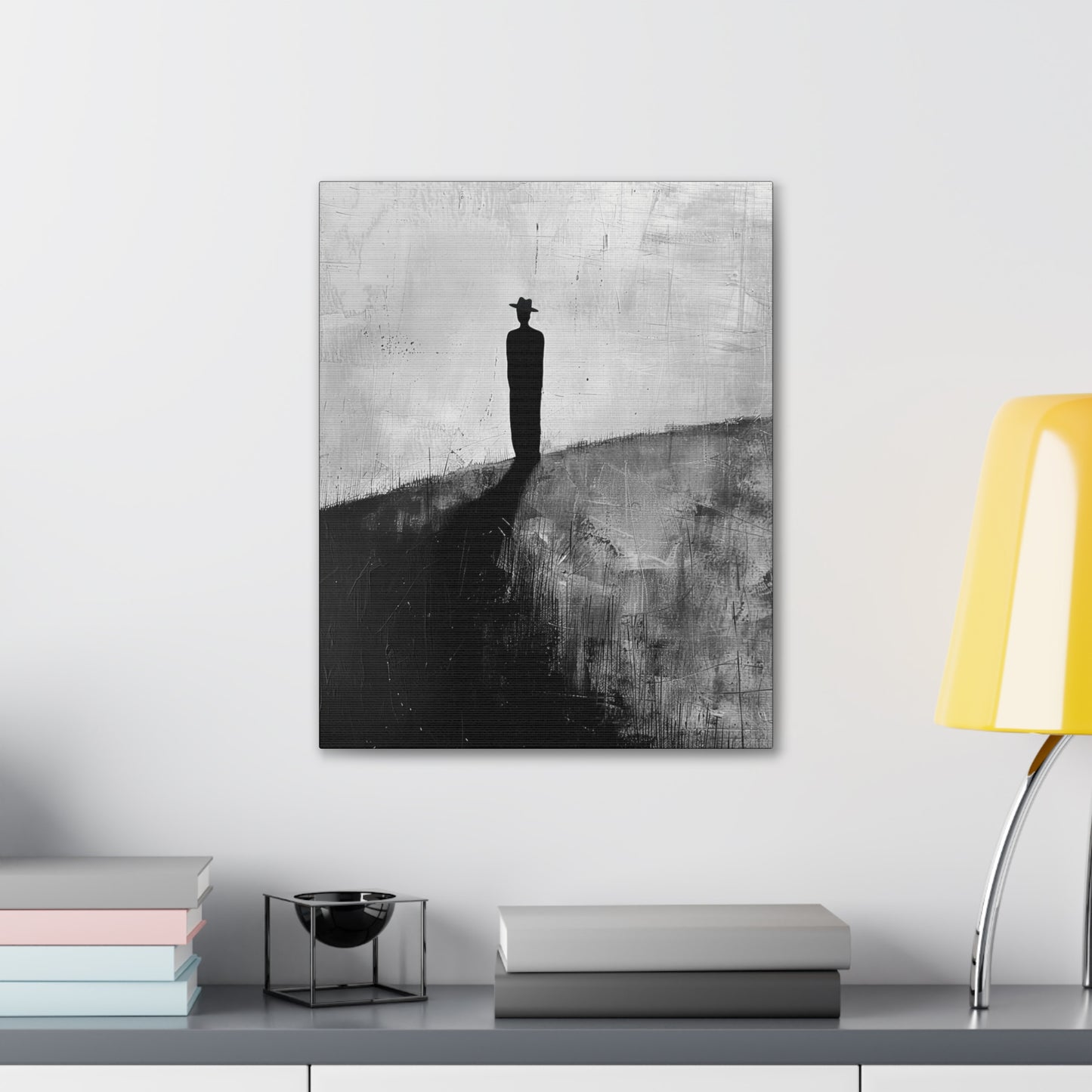 Alone, not Lonely - Canvas b&w Wall Art