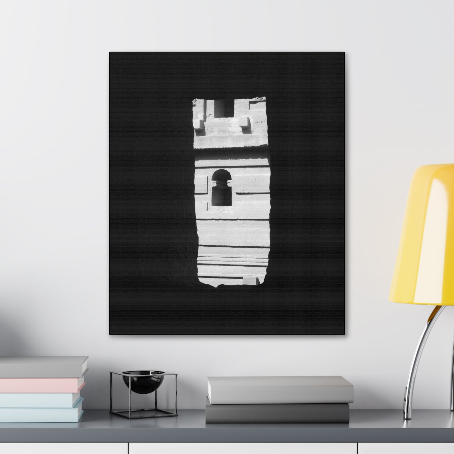 Sacred Portal - Canvas Photography b&w