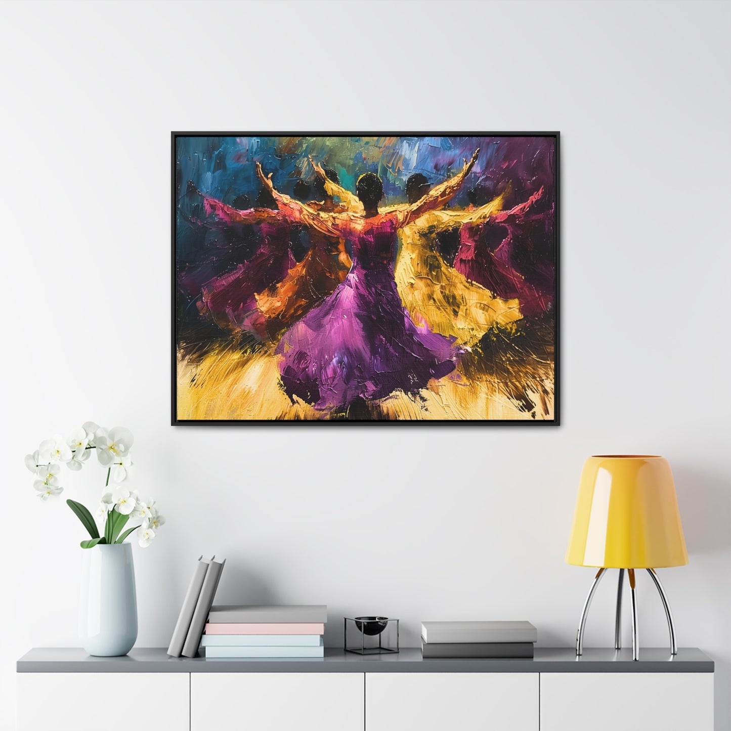 Hearts Wide and Lifted - Framed Canvas Wall Art