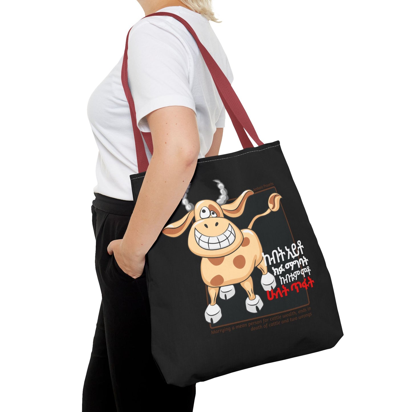 Naughty Proverbs Tote Bag Cows & Goats