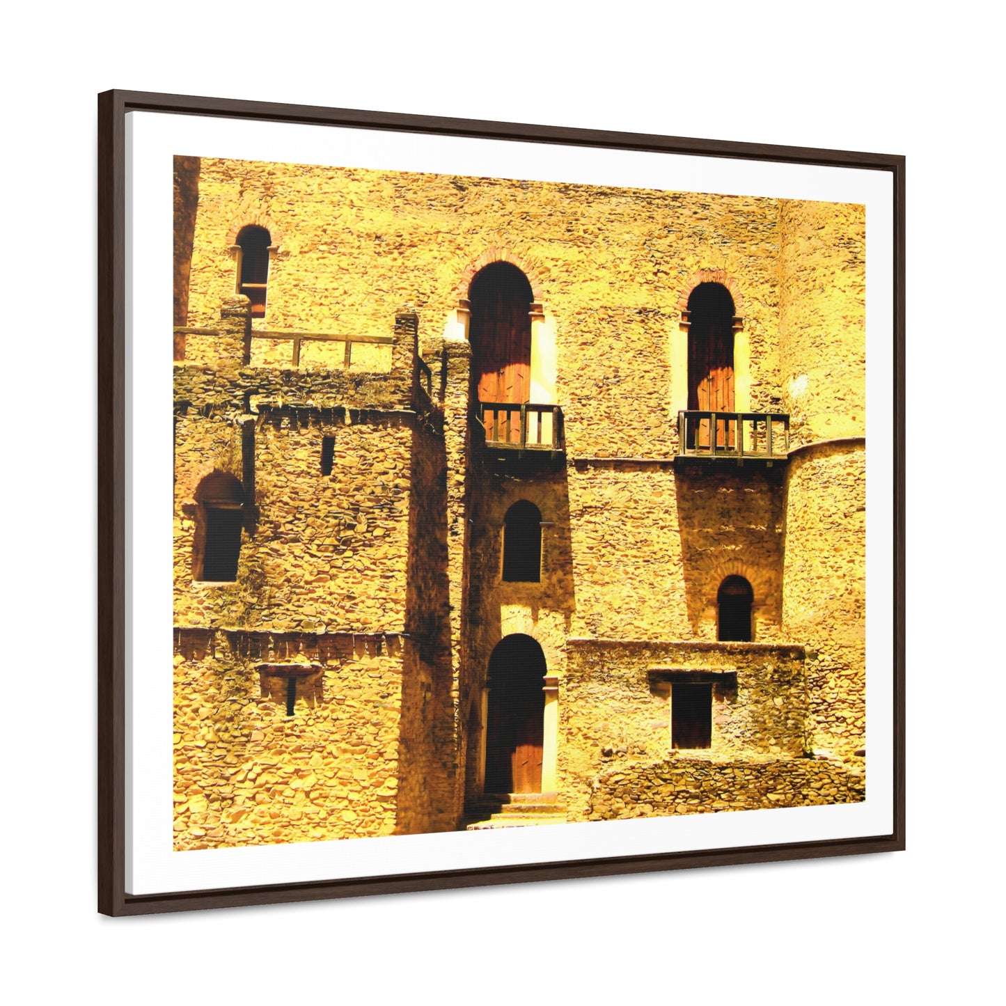 Whispers in Stone - Framed Canvas Photography