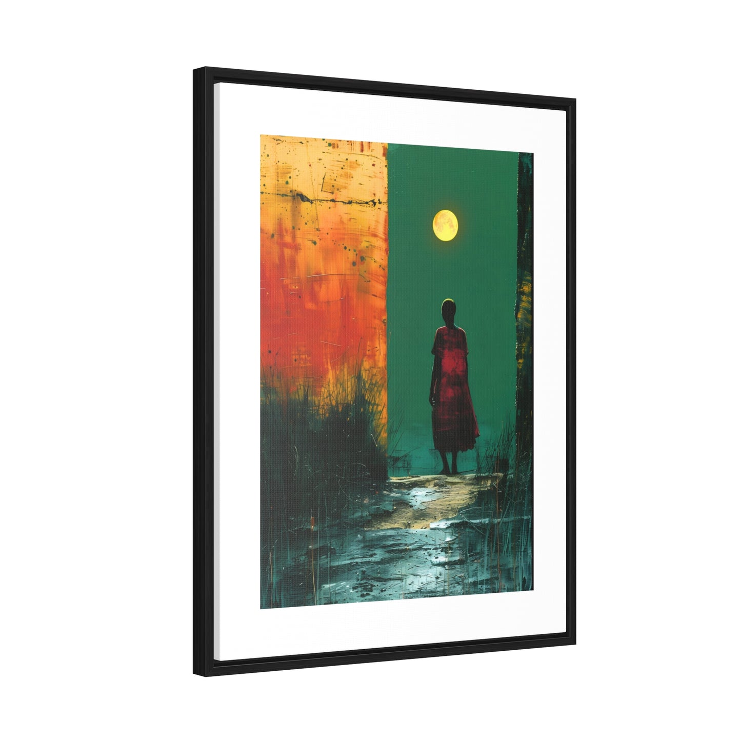 Turned the Corner - Framed Canvas Wall Art