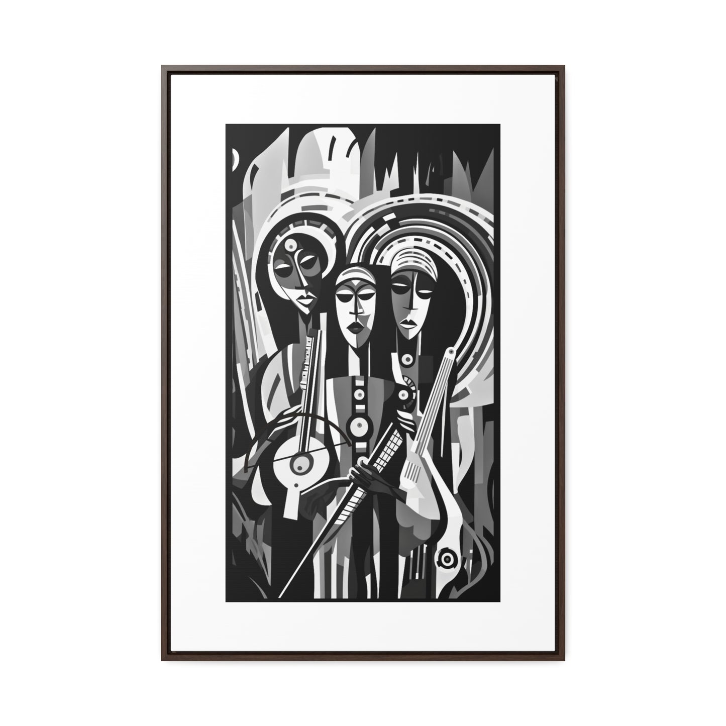 The Masinko Maestro - Framed Canvas b&w Wall Art