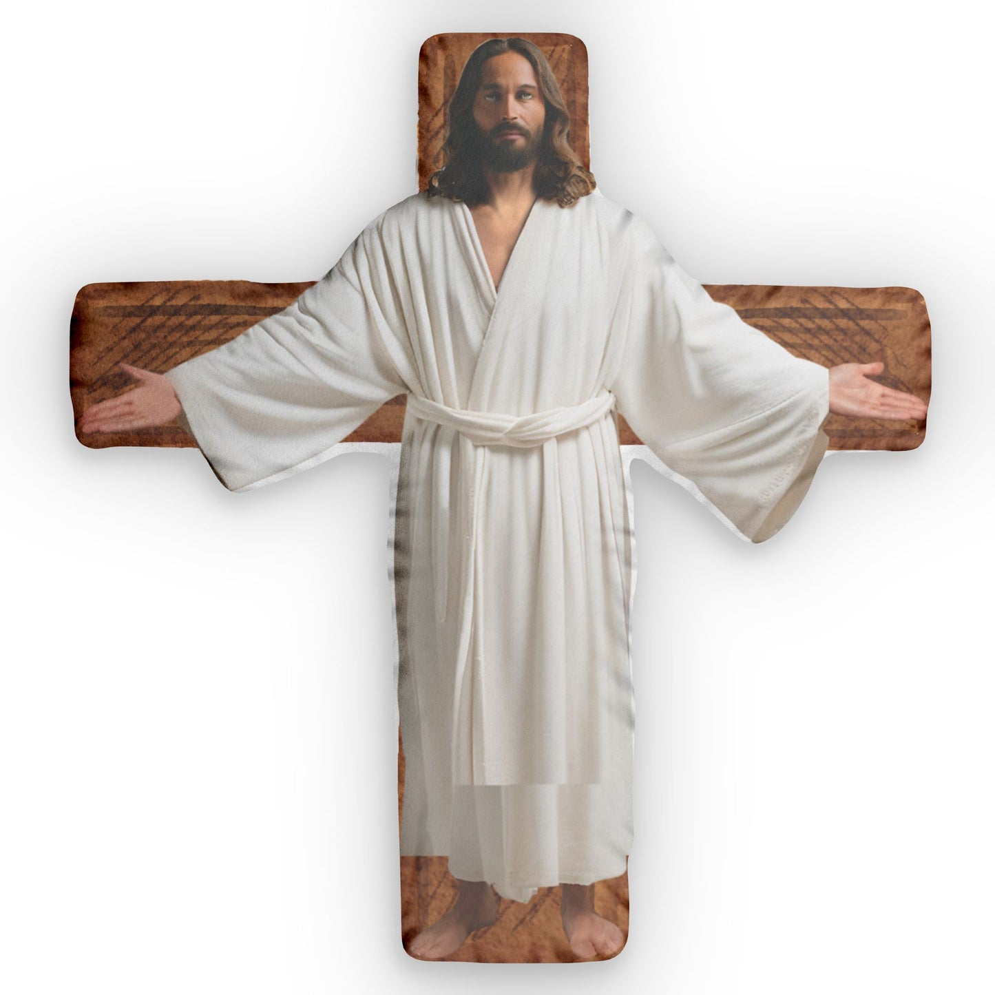 Jesus' Hug - Custom Shaped Pillows