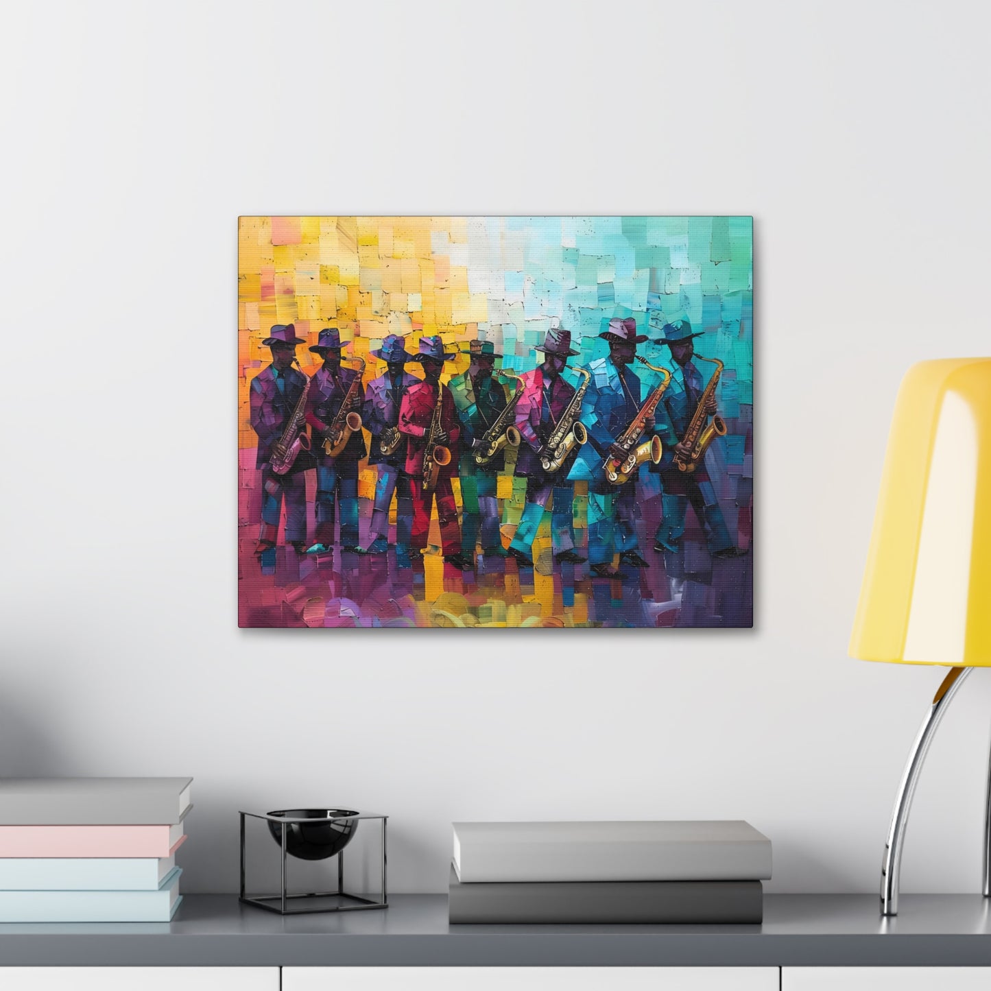 Sax Clan Harmony - Canvas Wall Art