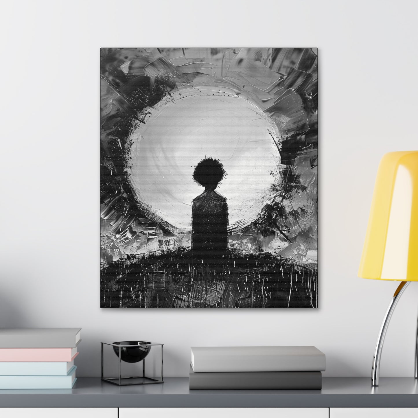 A Dawn of Promise - Canvas b&w Wall Art