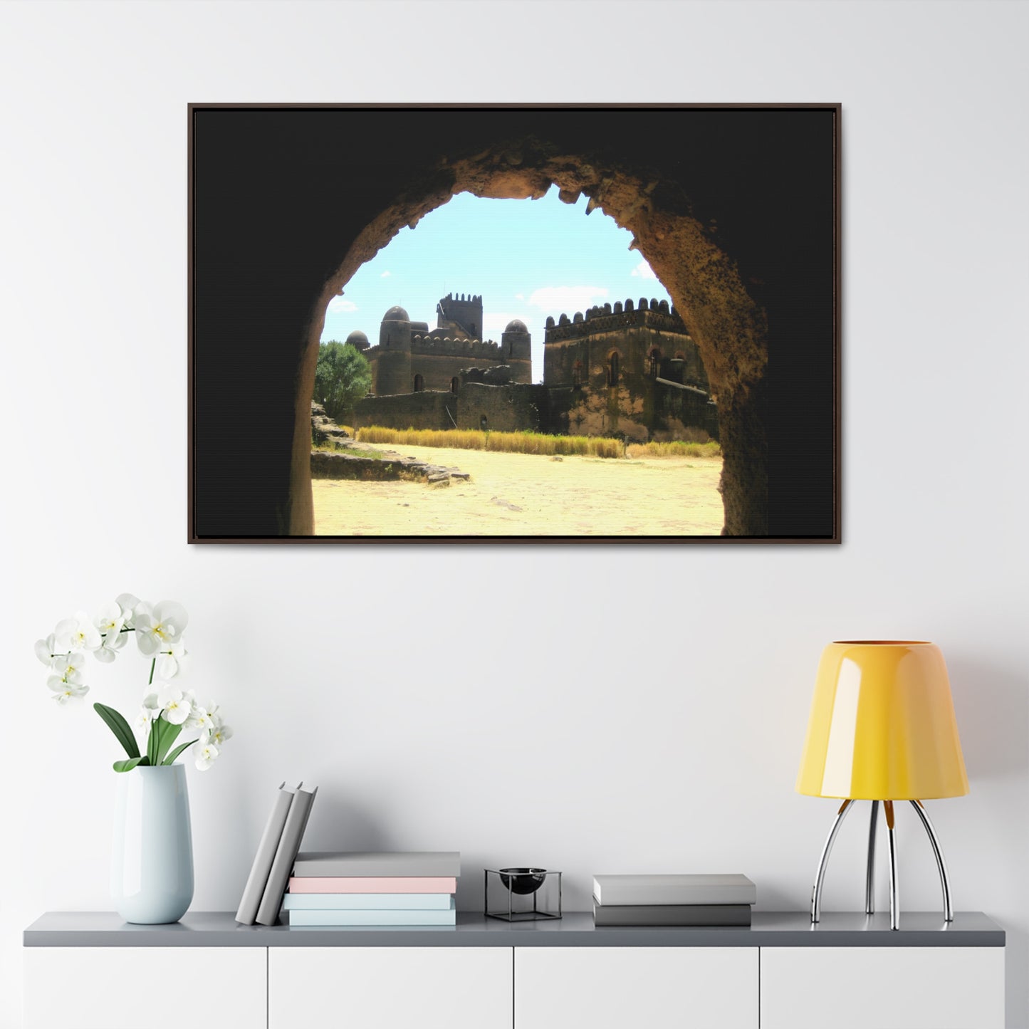 Through the Lion's Jaws - Framed Canvas Photography