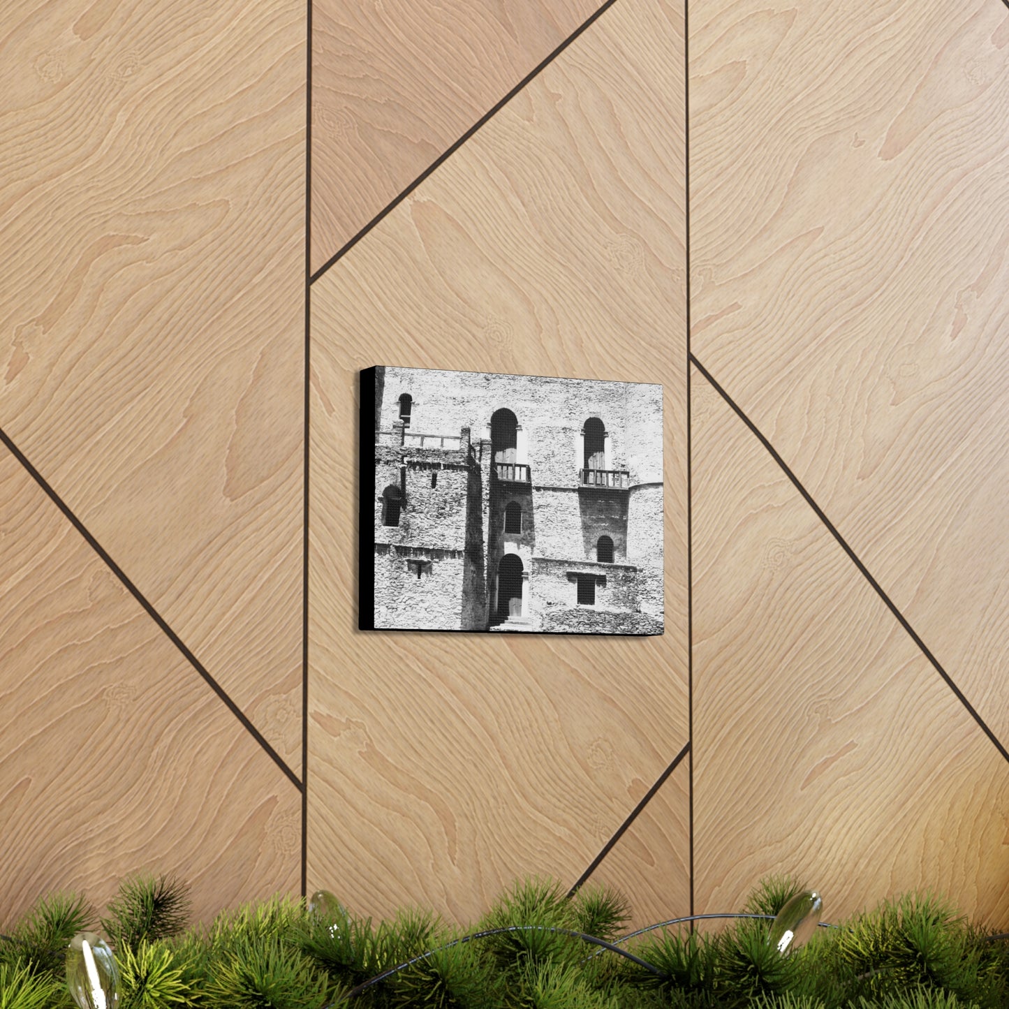Whispers in Stone - Canvas Photography b&w