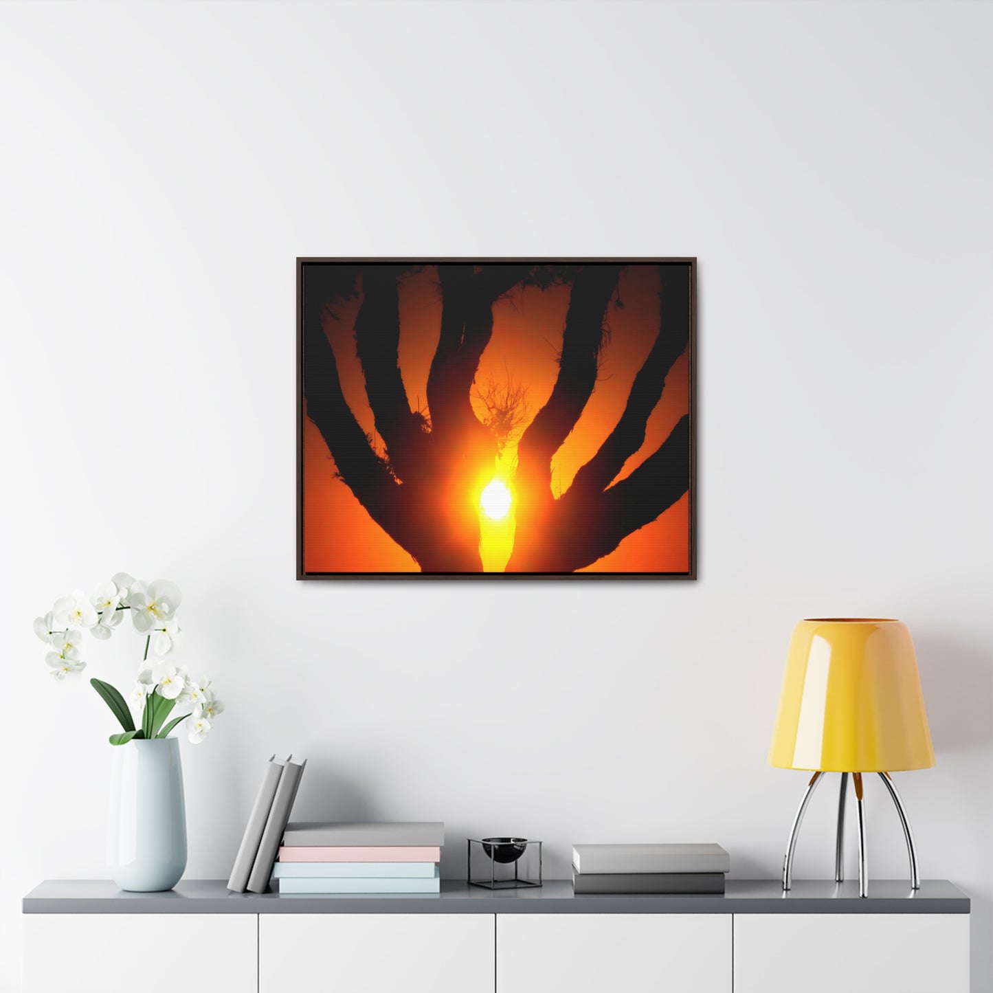 De-Light in the Heart of the Soul - Framed Canvas Photography