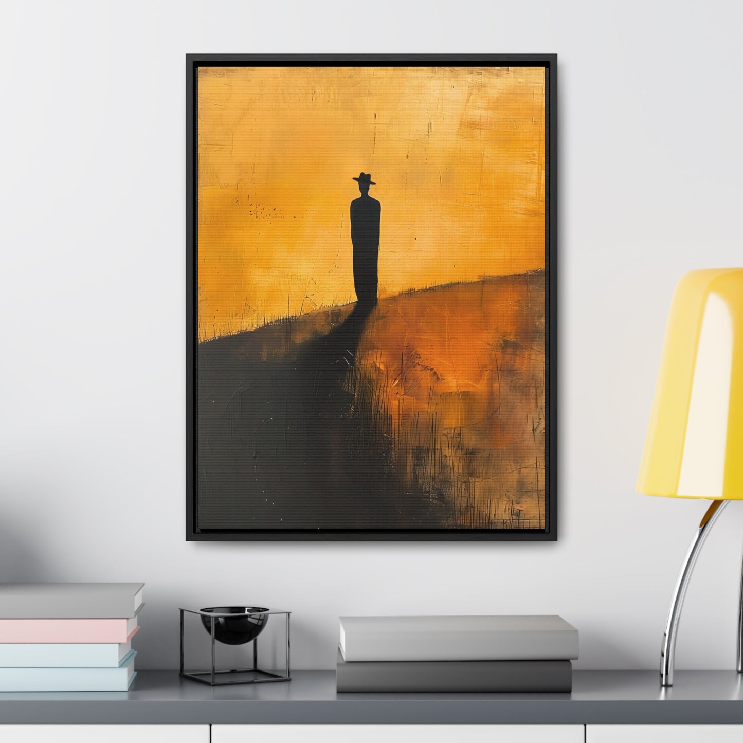 Alone, not Lonely - Framed Canvas Wall Art