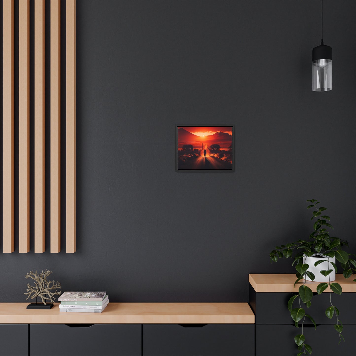 "Not without purpose" - Framed Canvas Wall Art