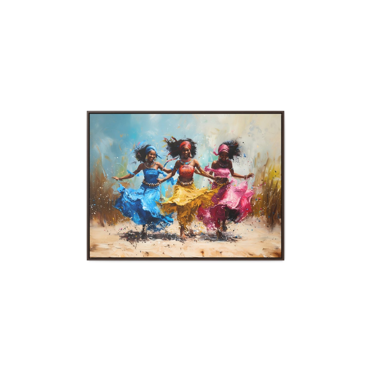 Windswept Rhythm - Framed Canvas Wall Art