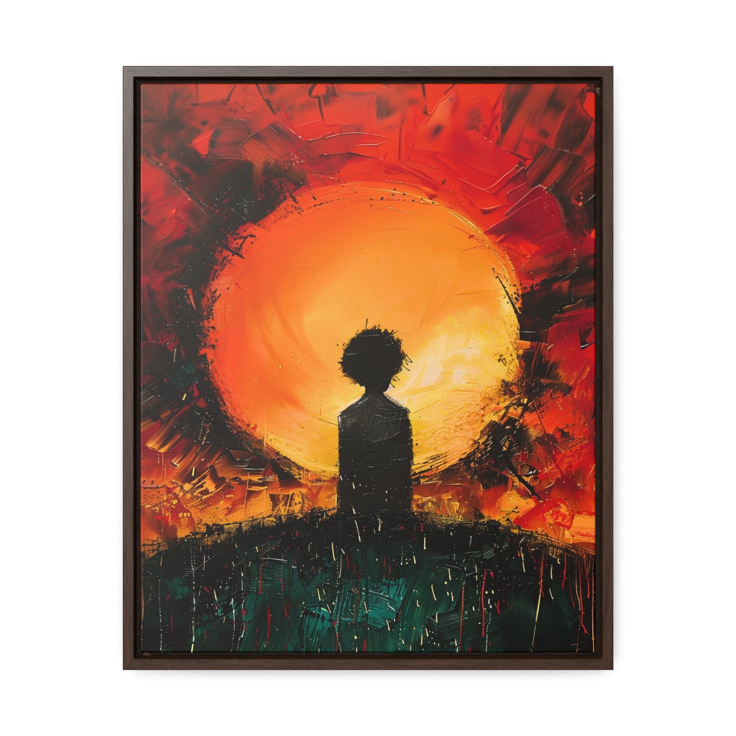 A Dawn of Promise - Framed Canvas Wall Art