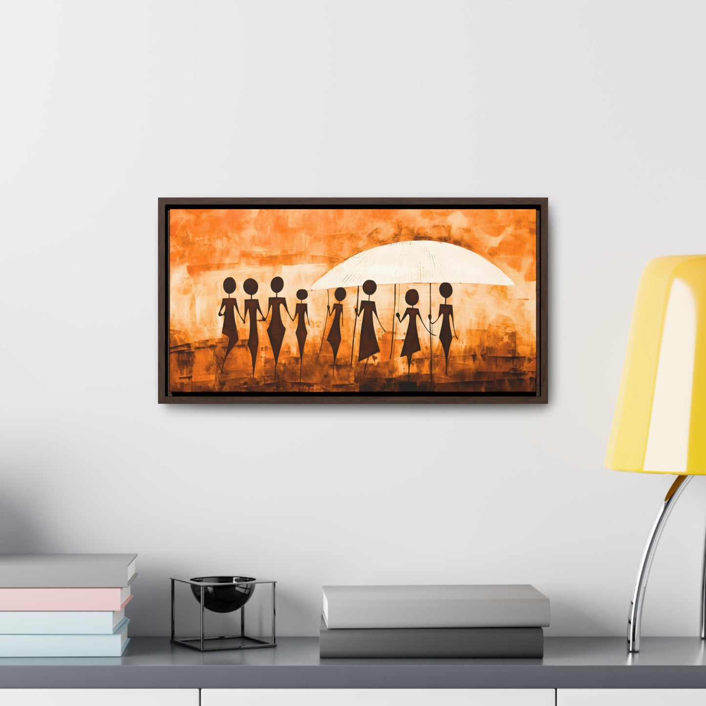 ስንቅ's Divine Design - Framed Canvas Wall Art