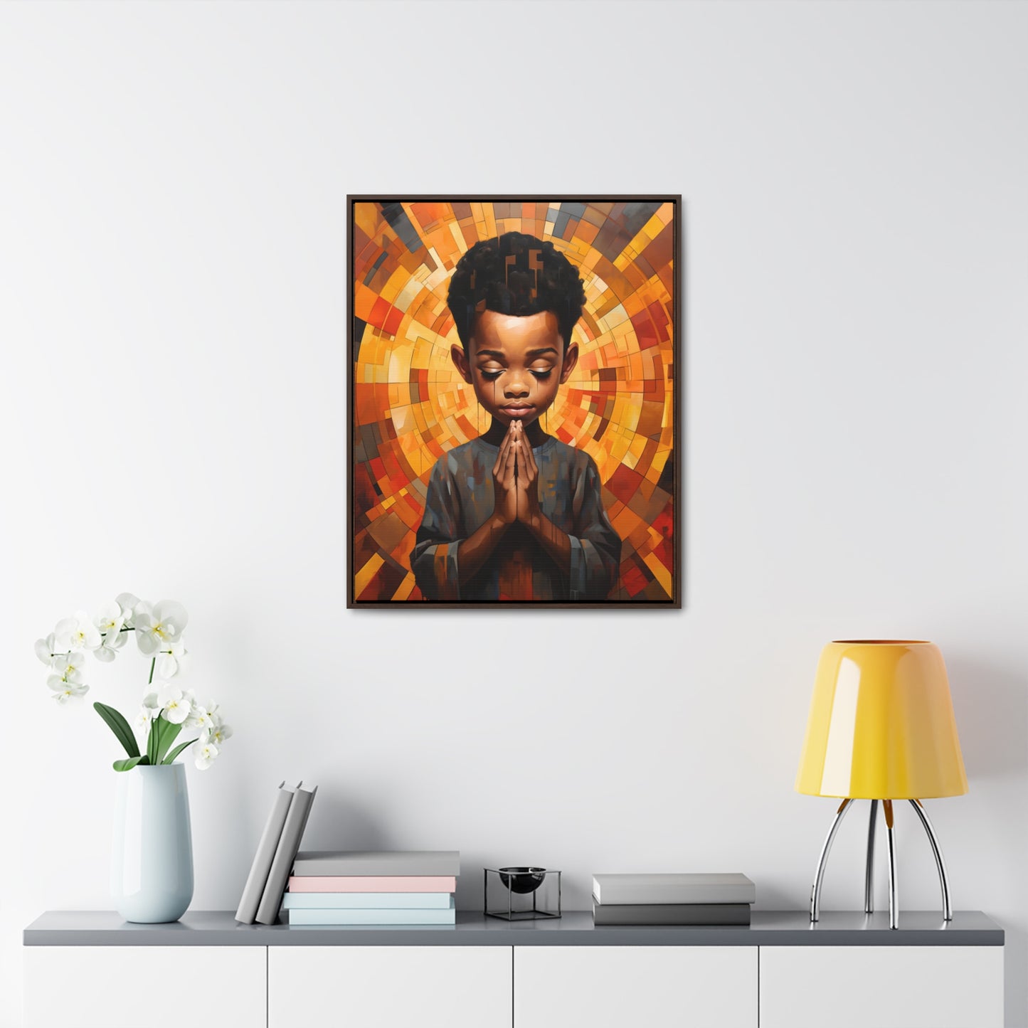 Radiance of Grace - Framed Canvas Wall Art