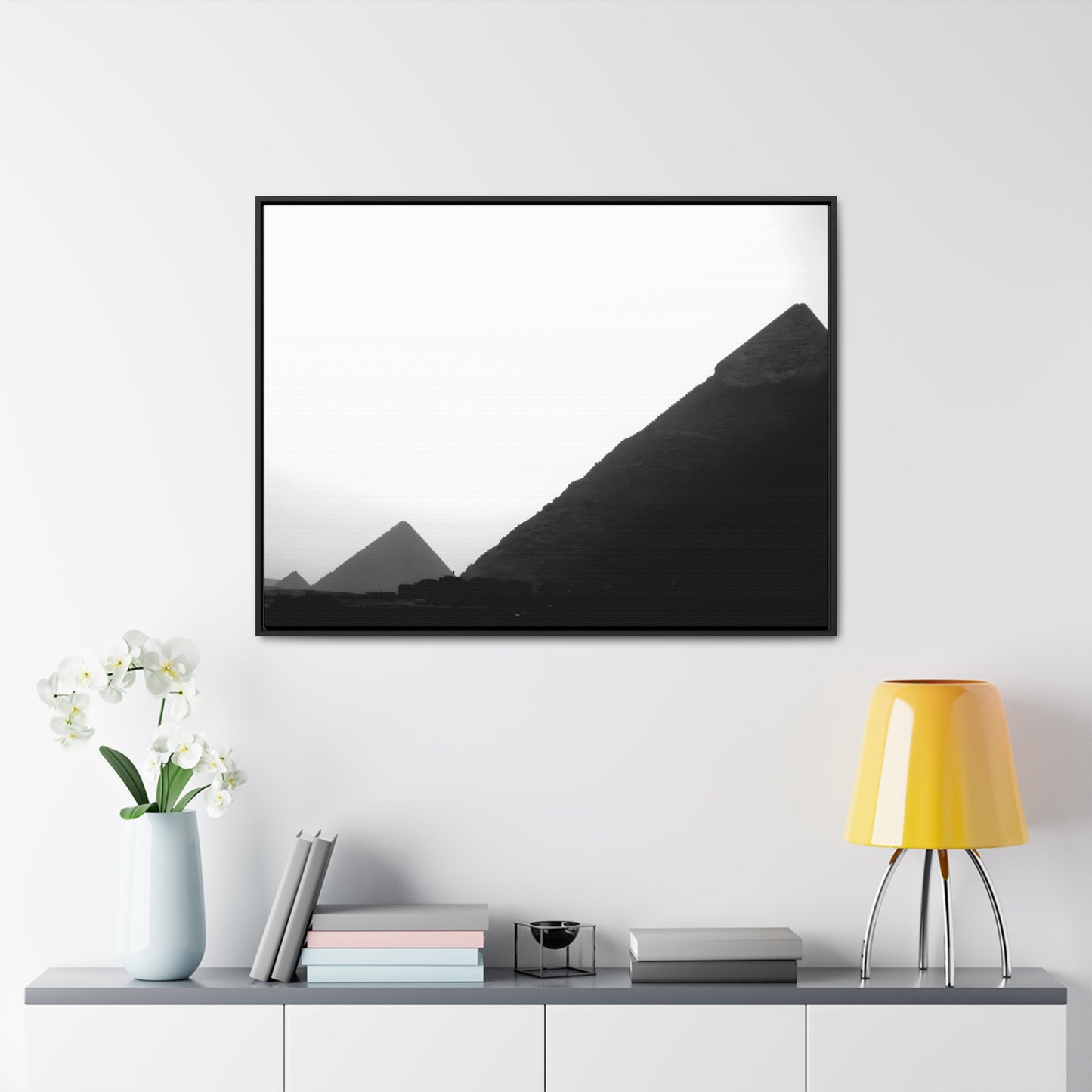 Timeless Echoes - Framed Canvas Photography b&w