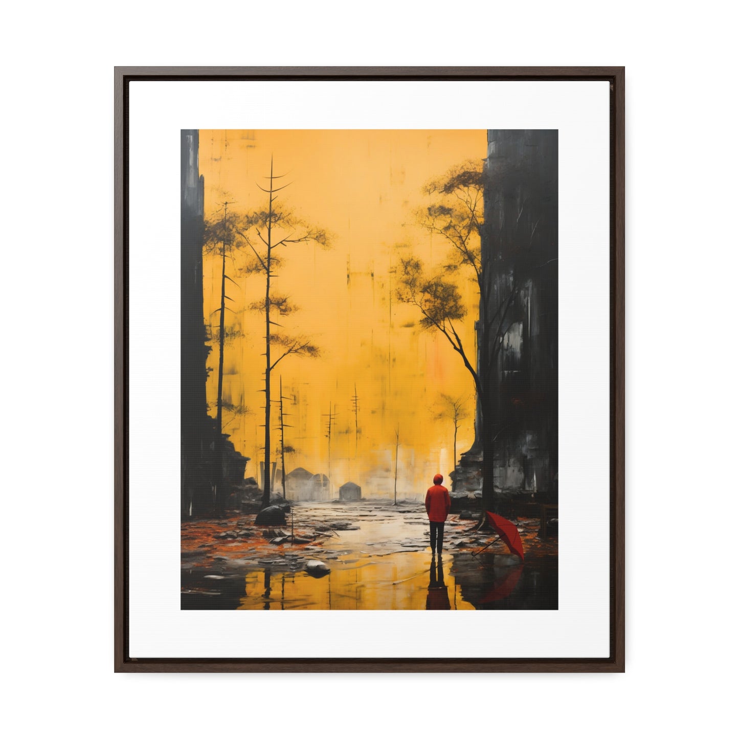 Unveiling the Sky - Framed Canvas Wall Art