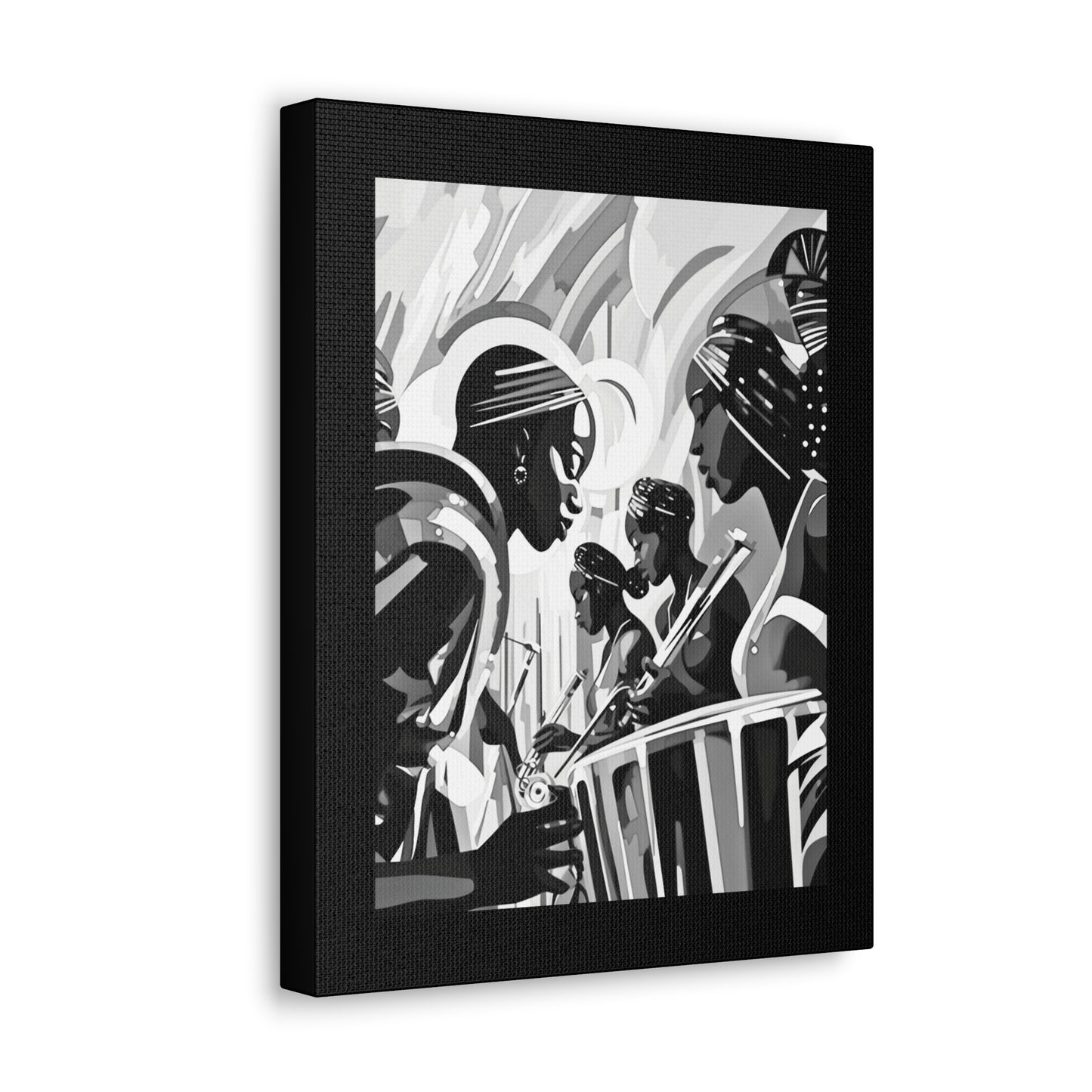 Street Pulse - Canvas b&w Wall Art